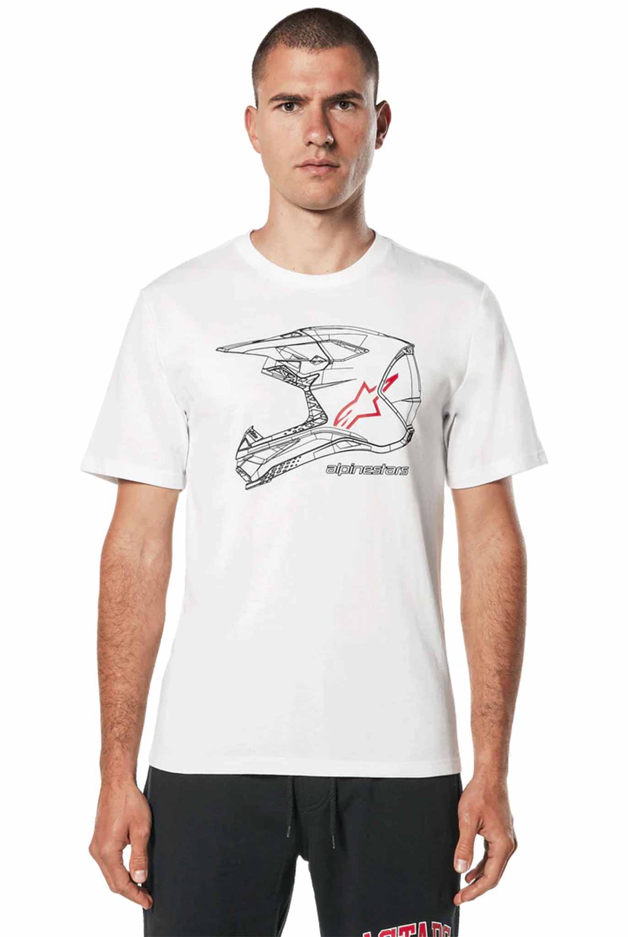 Camiseta Alpinestars Mx Helmet Csf White