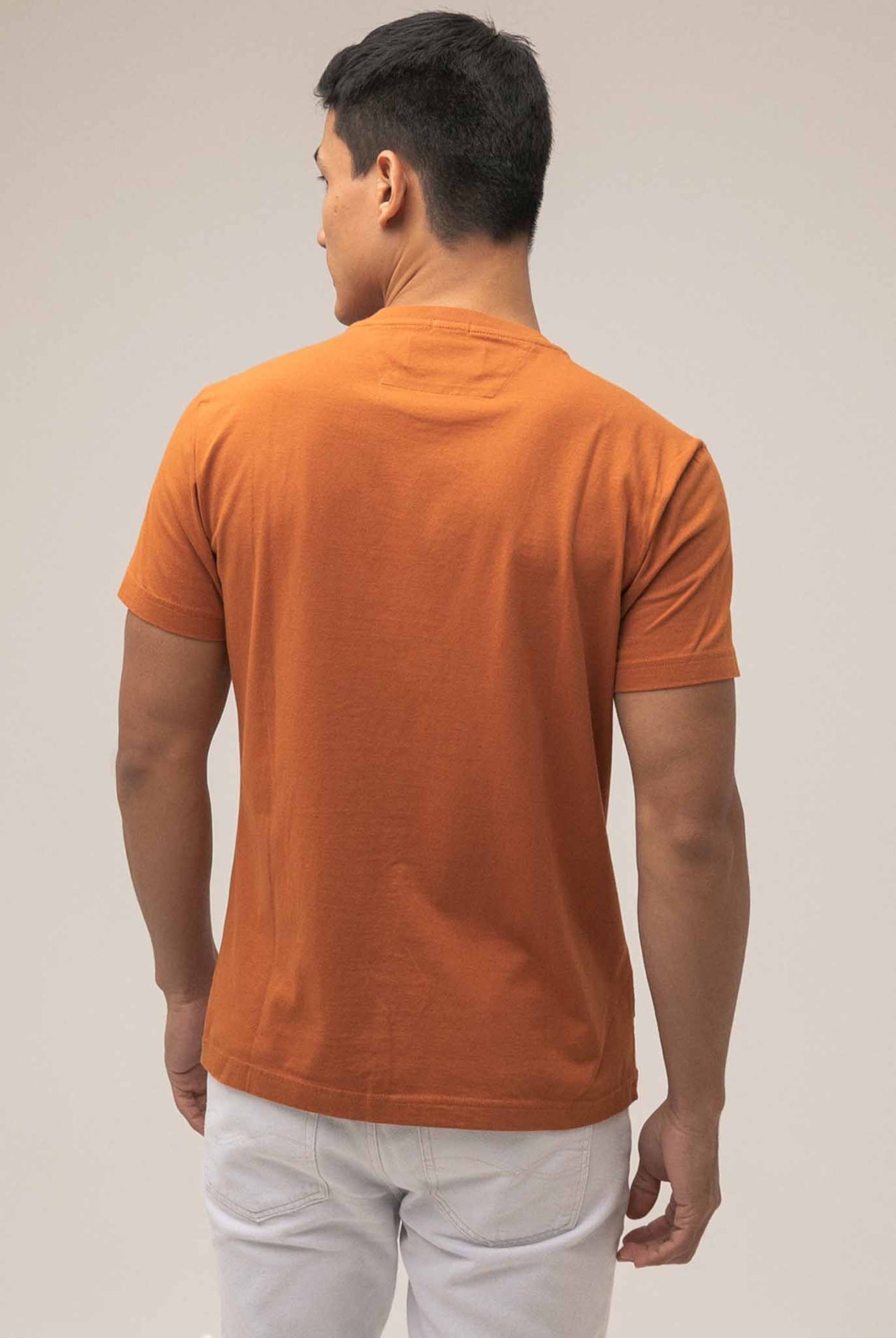 Camiseta Americanino Básica Slim Naranja
