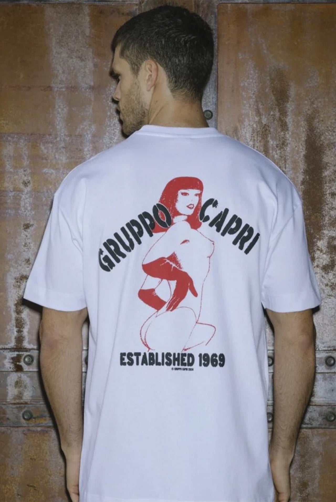 Camiseta Gruppo Capri Bachelors Party Blanco