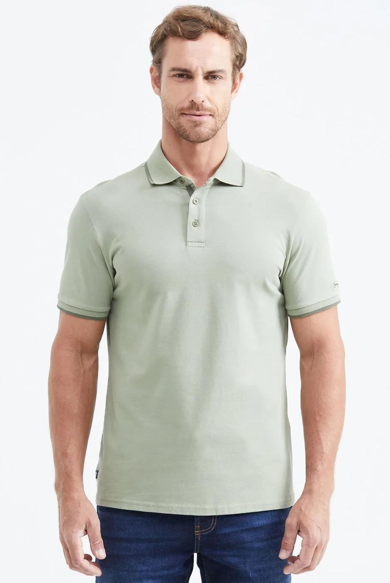 Camiseta Tipo Polo Chevignon Verde