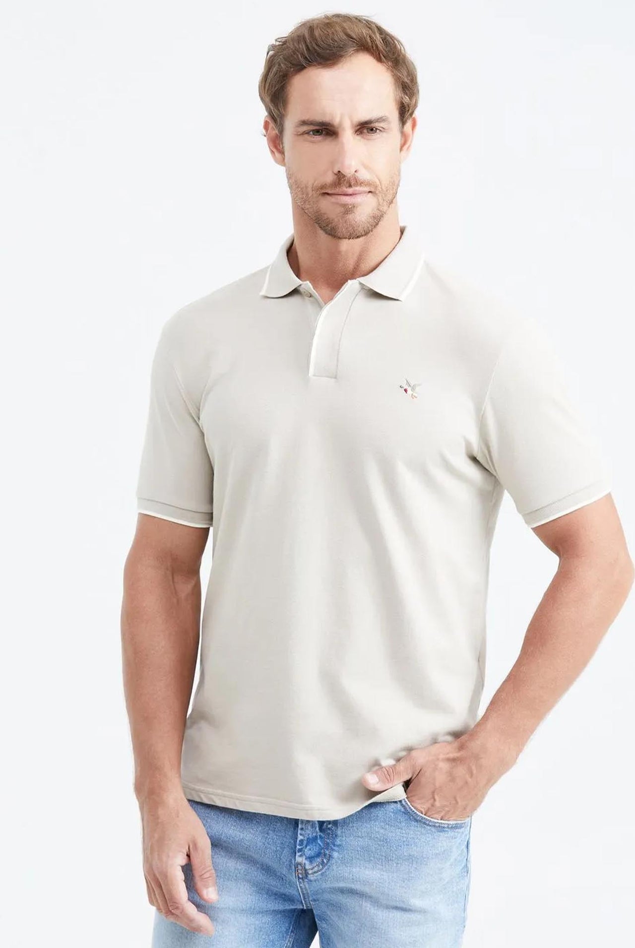 Camiseta Tipo Polo Chevignon Crudo 063-609f022