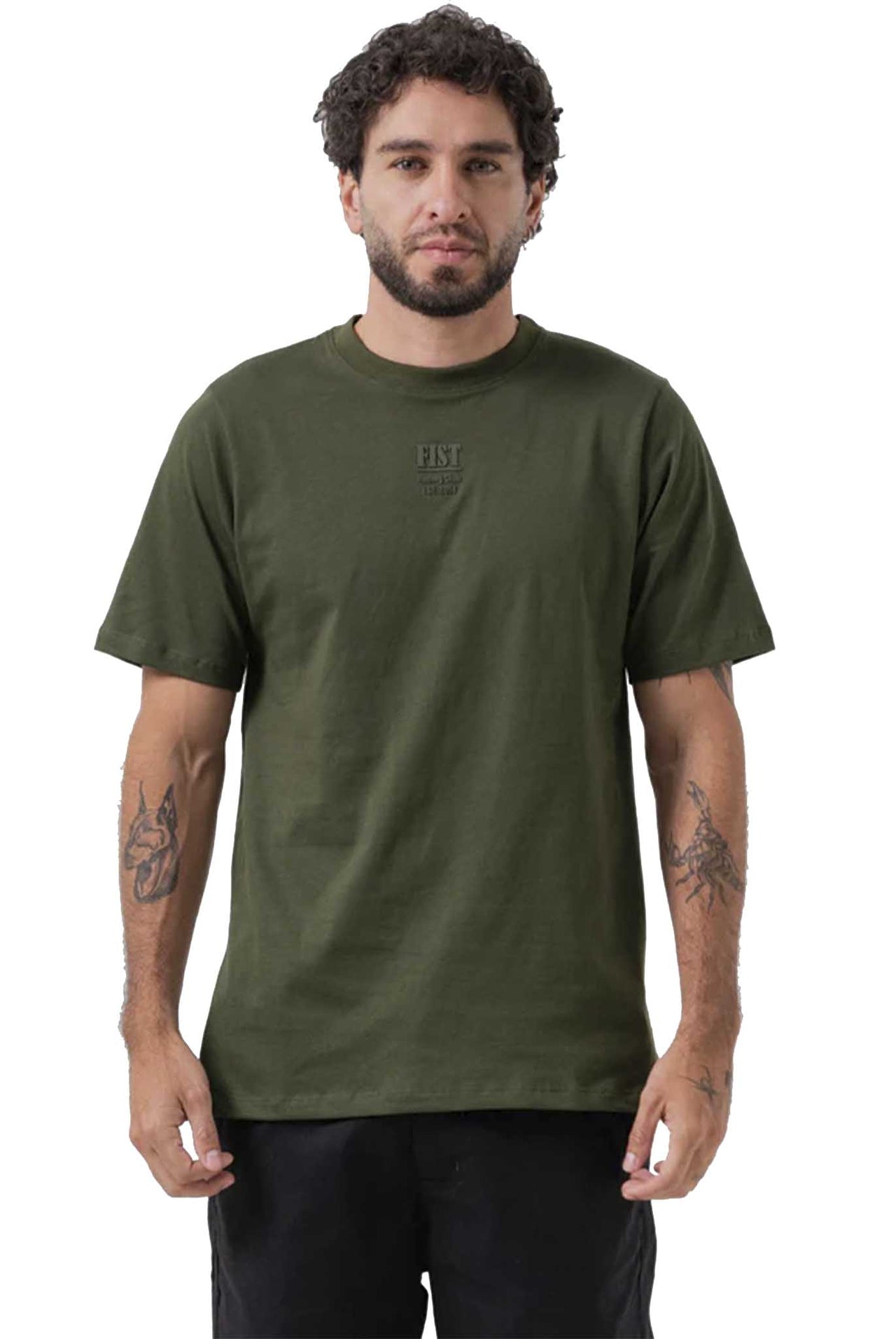 Camiseta Fist Boxes Verde Militar