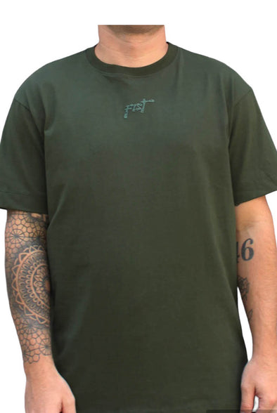 Camiseta Fist Oversized London Verde Militar