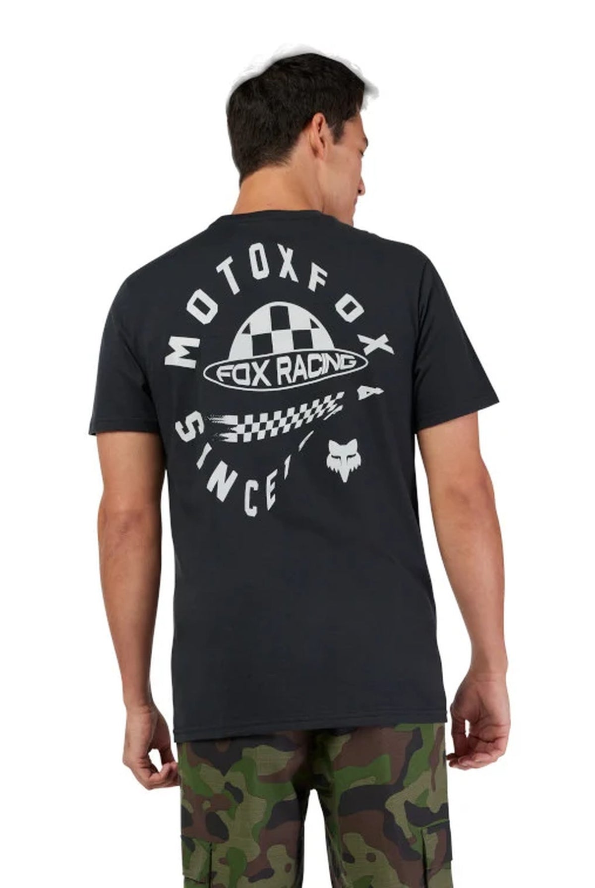 Camiseta Fox Planet Moto SS Prem Le Black