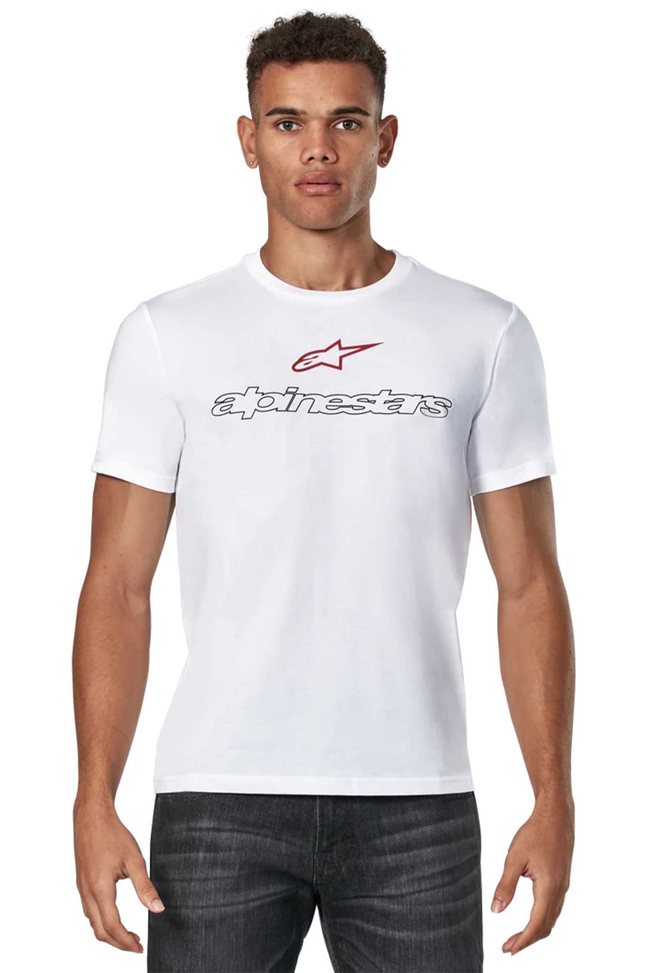 Camiseta Alpinestars Linear Trace SS CSF TEE Blanco