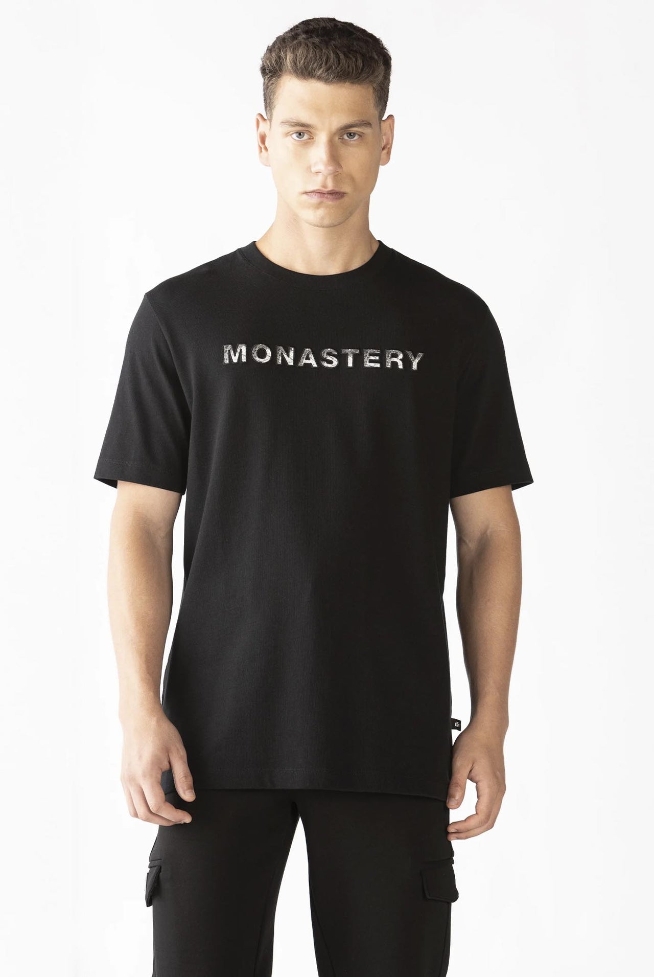 Camiseta Monastery Marbrer Negra