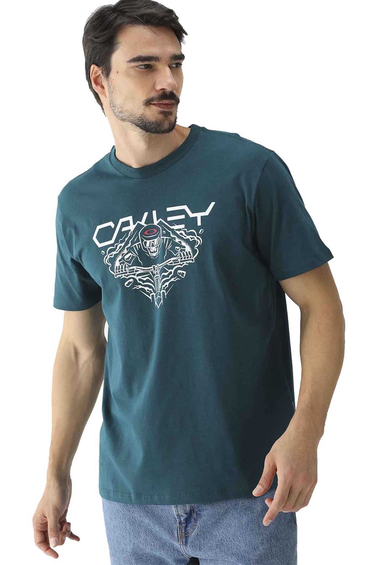 Camiseta Oakley Ellipse Skull Forest