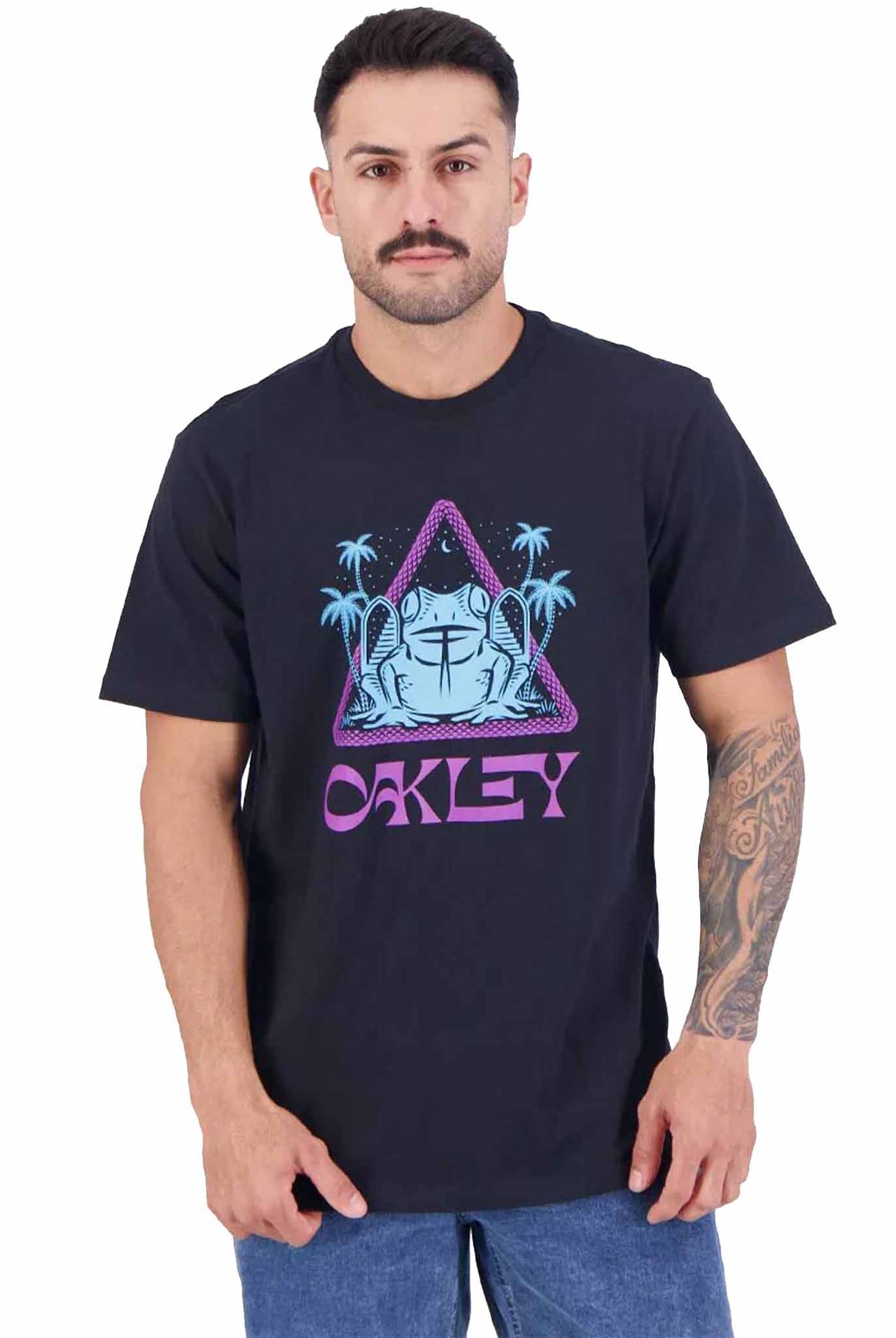 Camiseta Oakley Psy Frog Triangle Print Black