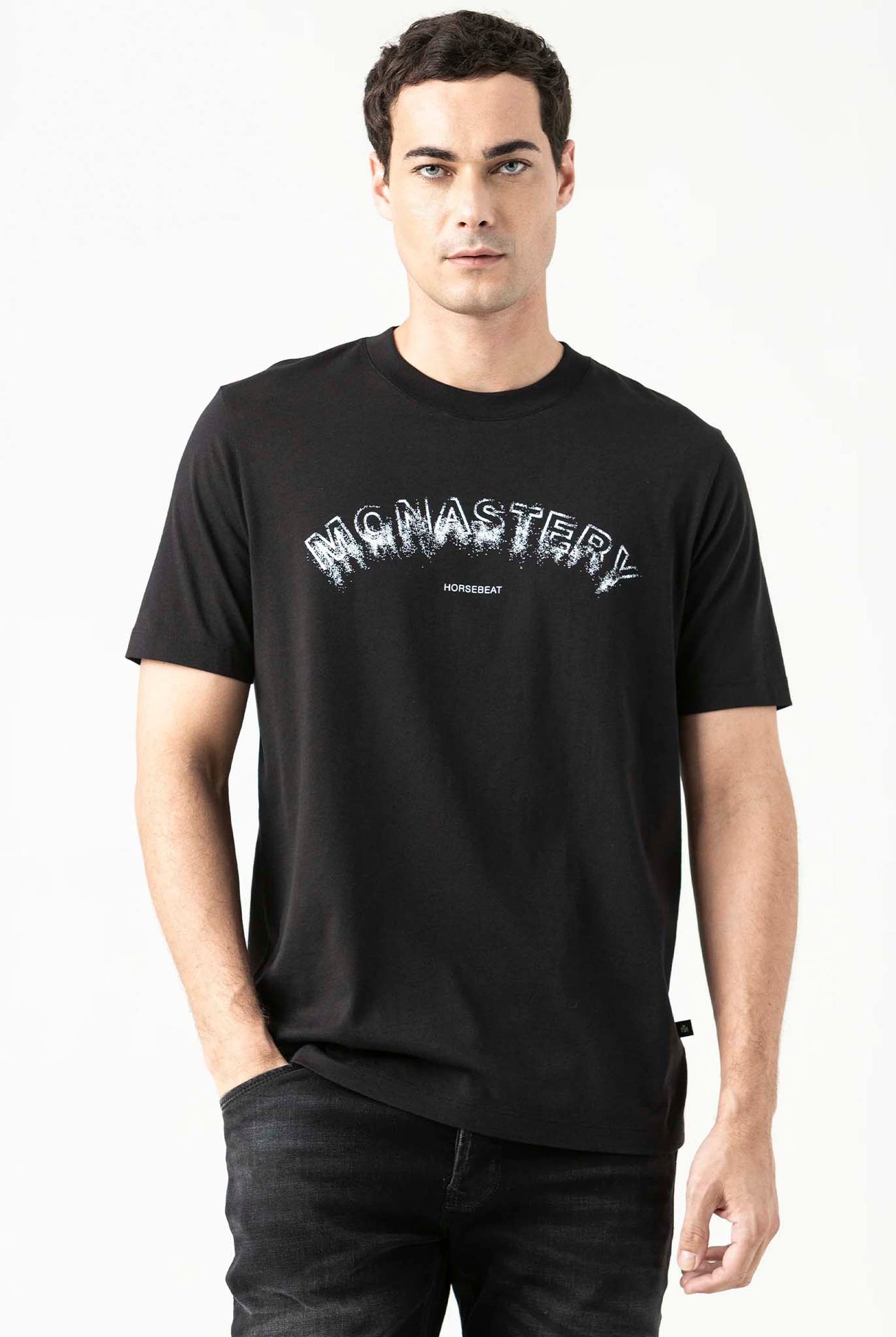 Camiseta Monastery Smoke Negro