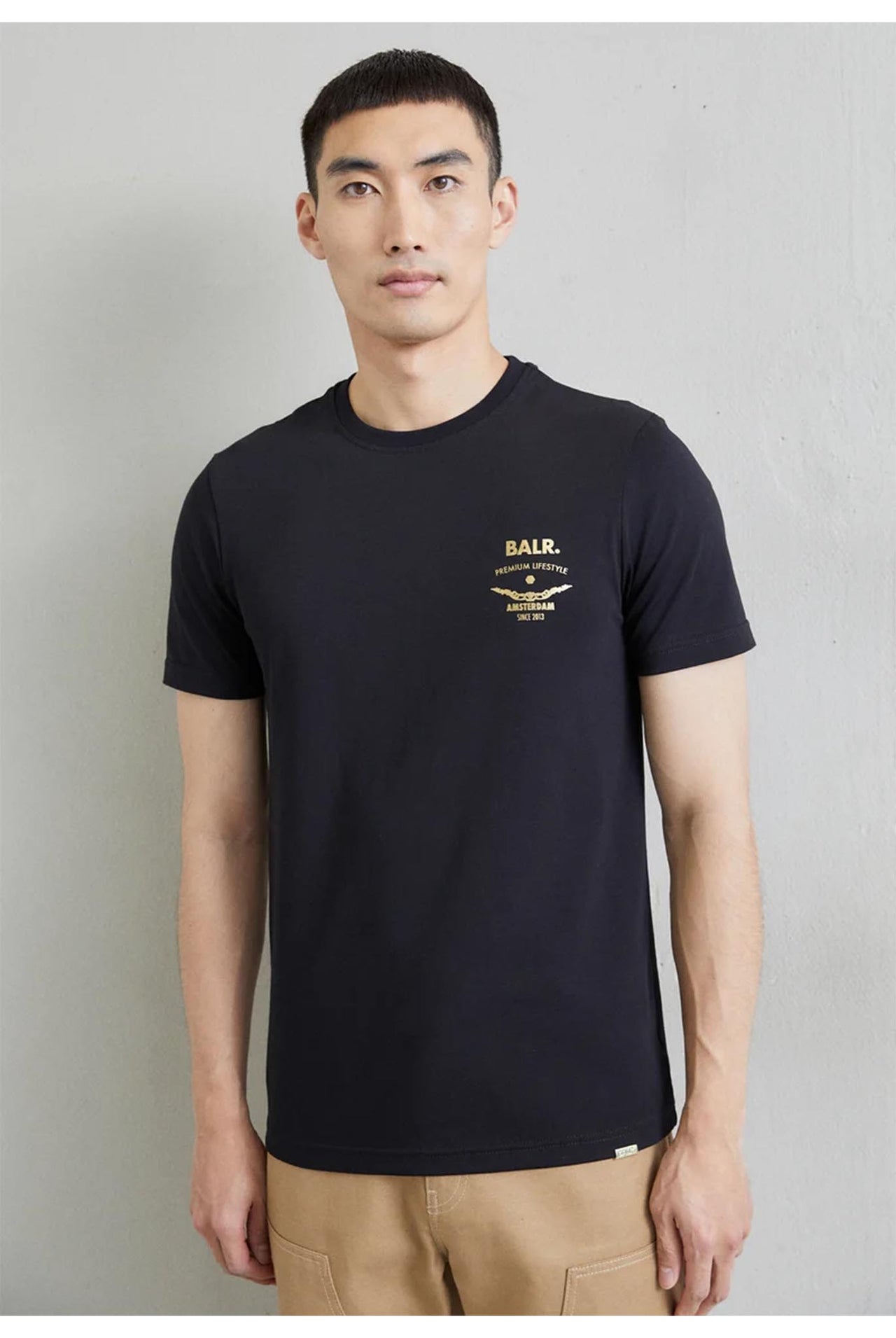Camiseta Balr Sebastian Slim Gold Emblem Jet Black