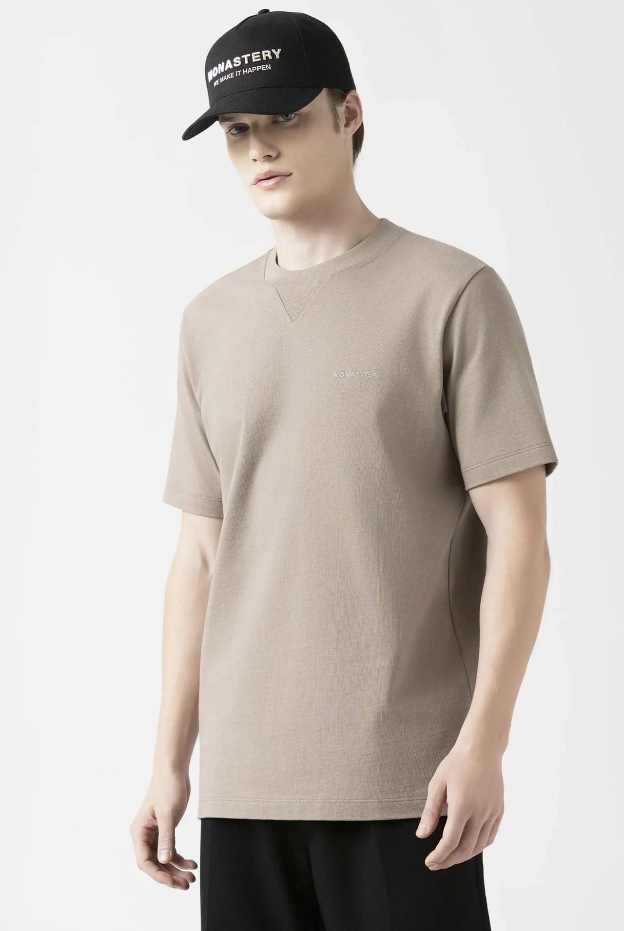 Camiseta Monastery Clyde Taupe Gray