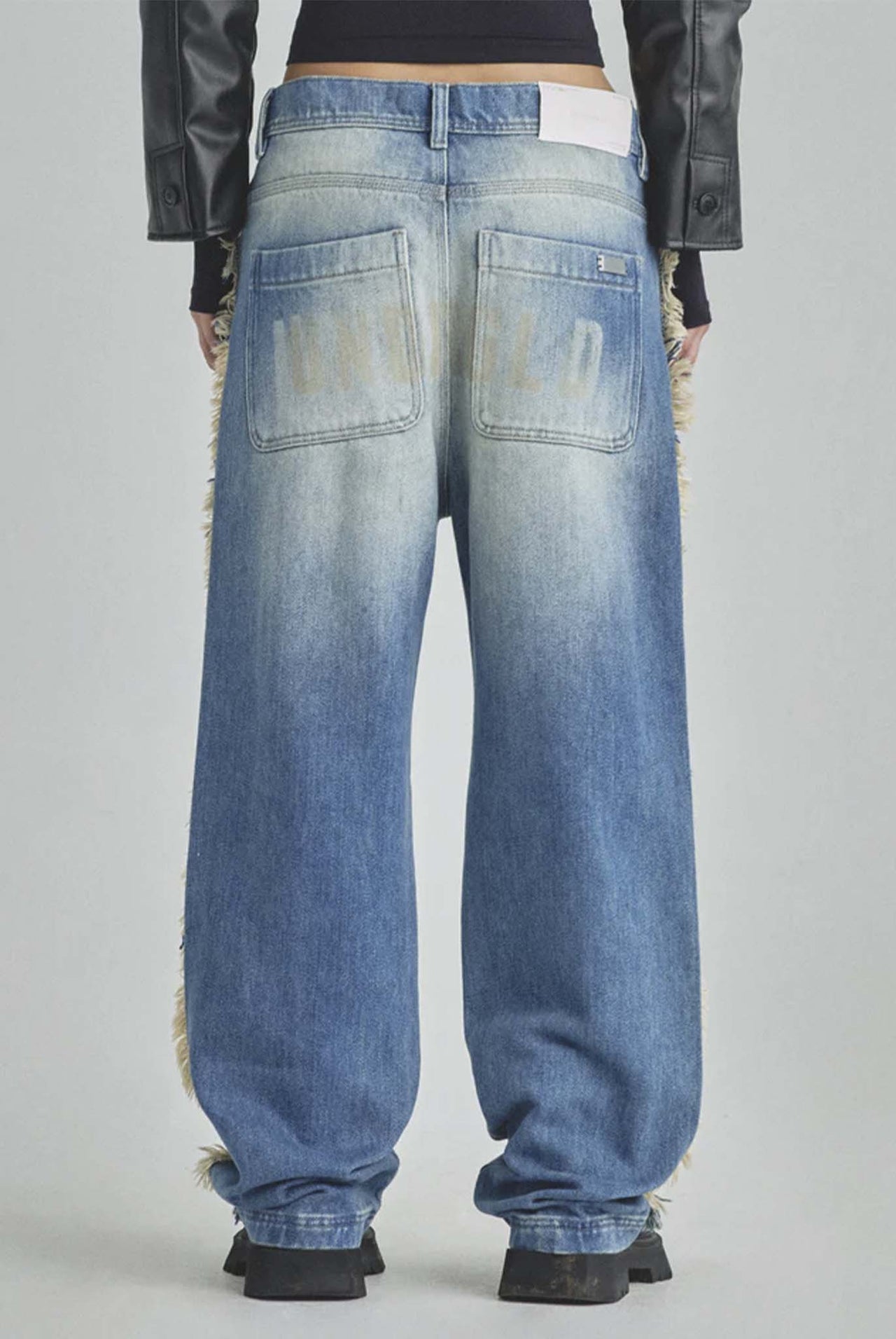 Jean Spring UNDRGLD Frayed Wide Blue
