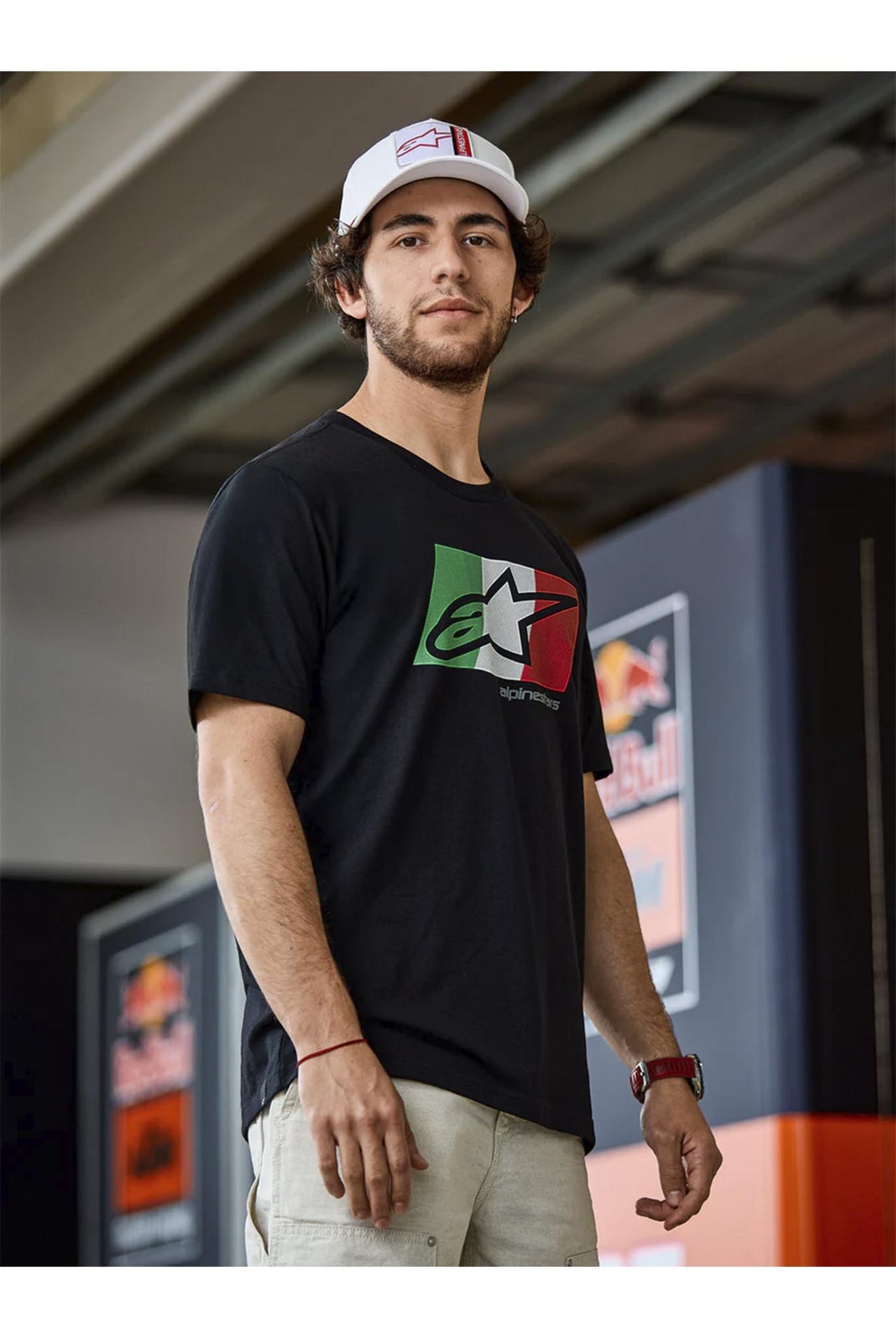 Camiseta Alpinestars Global SS CSF Black/Green/White/Red