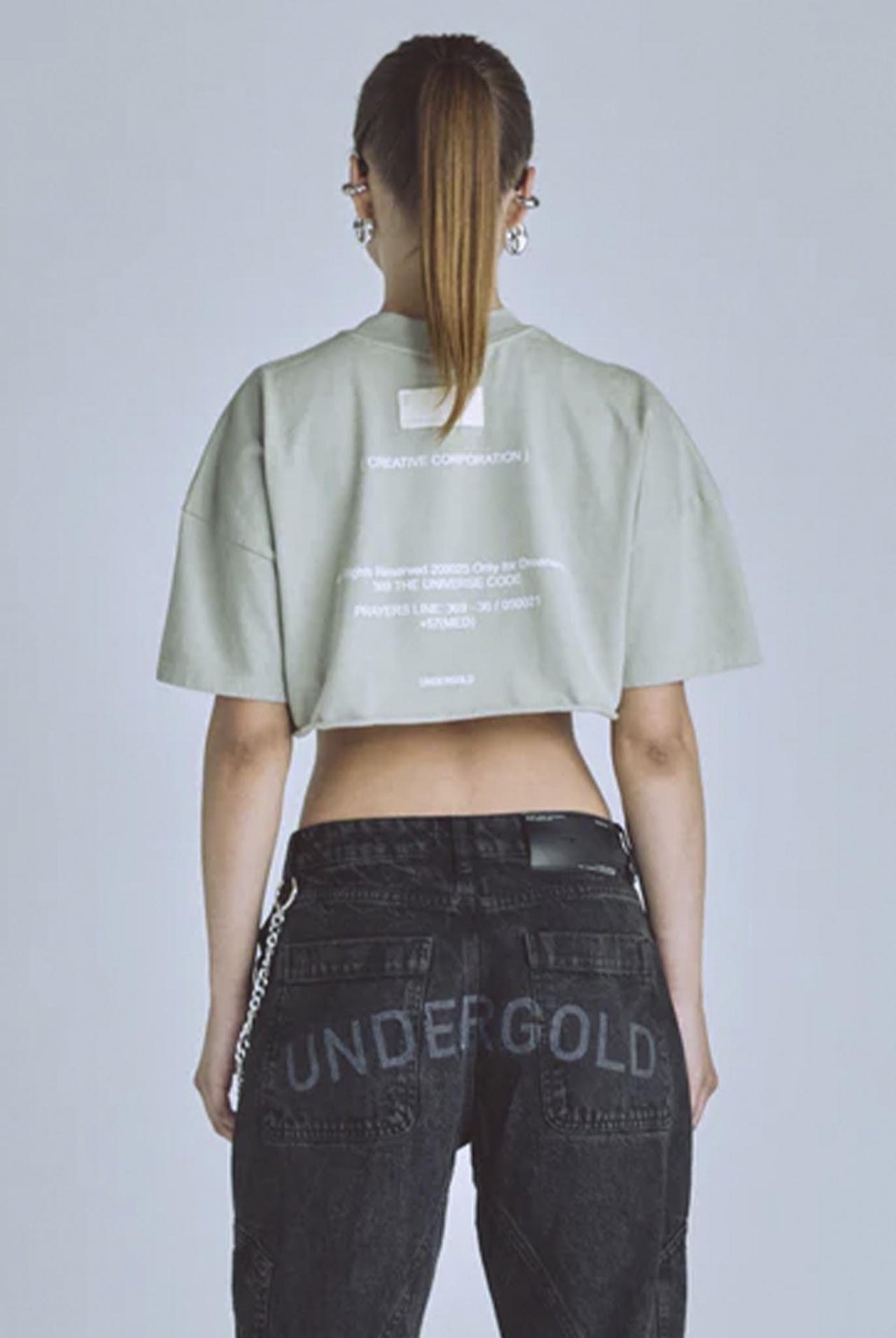 Crop Top Undergold Golden Heritage Light Gray