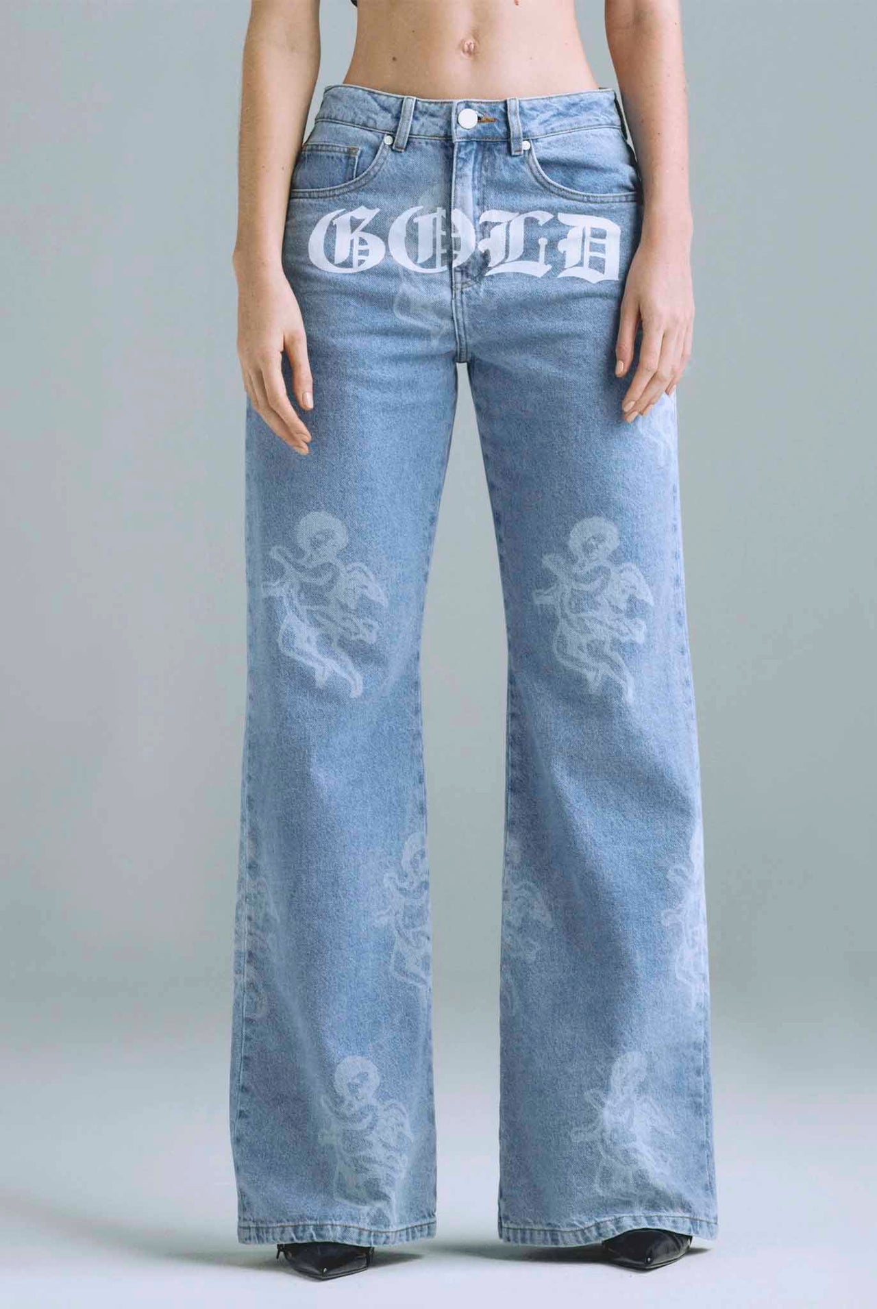 Jean Gratia Plena Cherubs Washed Blue