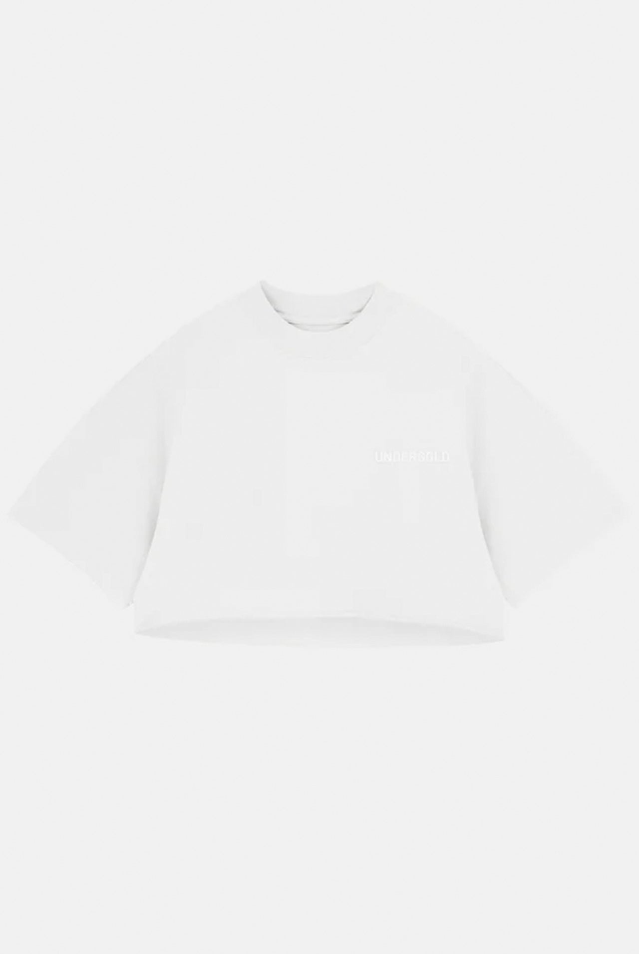 Crop Top Undergold Gratia Plena Line Logo White