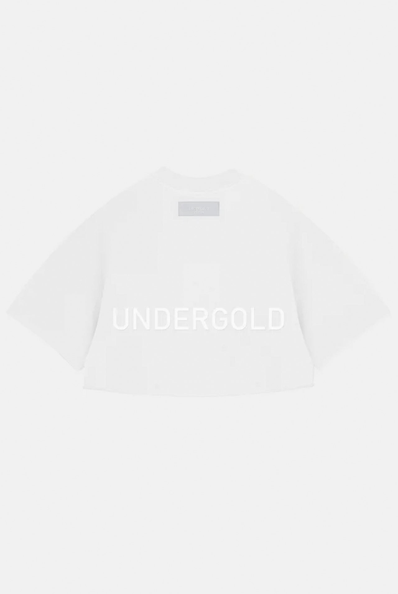 Crop Top Undergold Gratia Plena Line Logo White