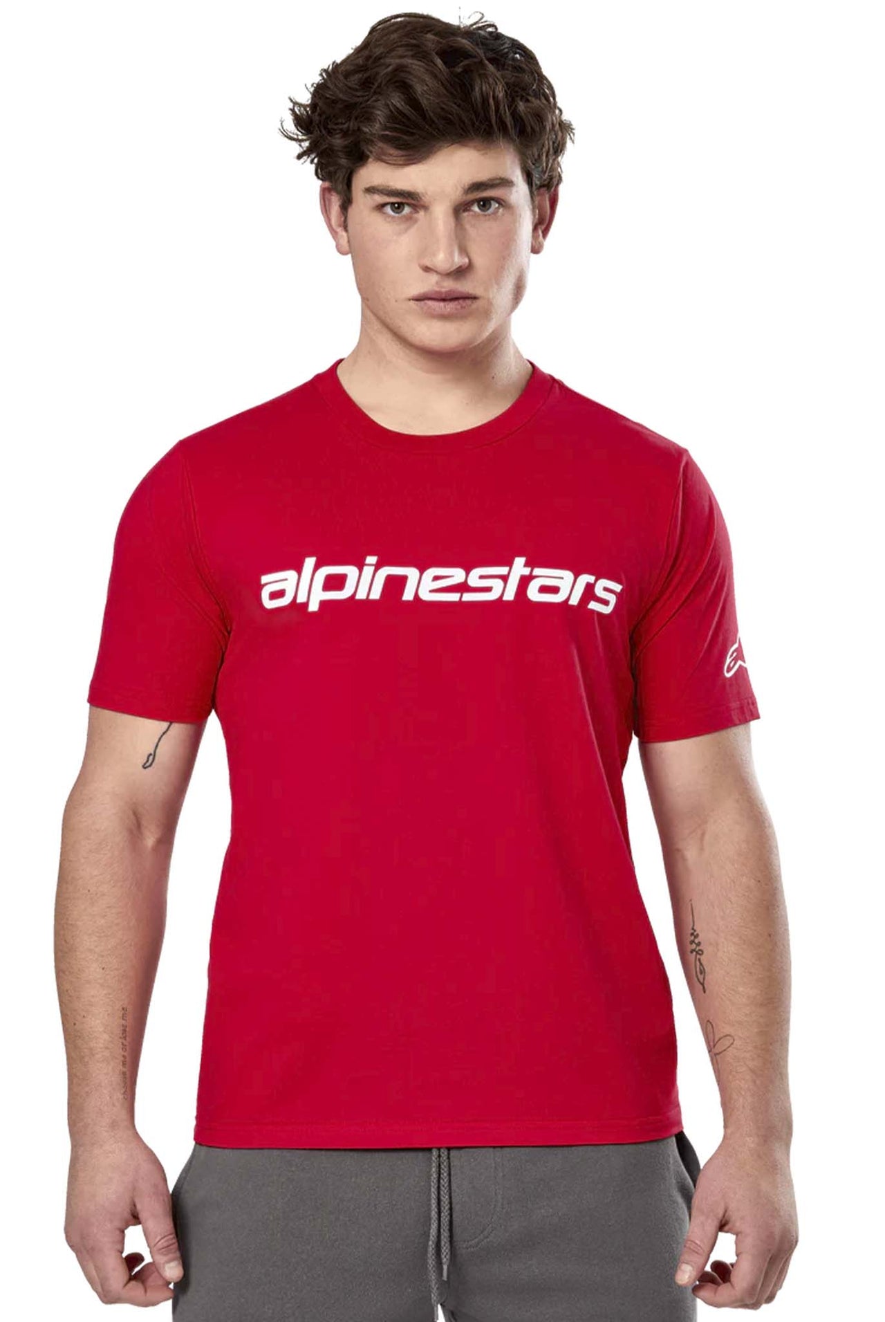 Camiseta Alpinestar Linear Wordmark 2.0 CSF TEE Red White