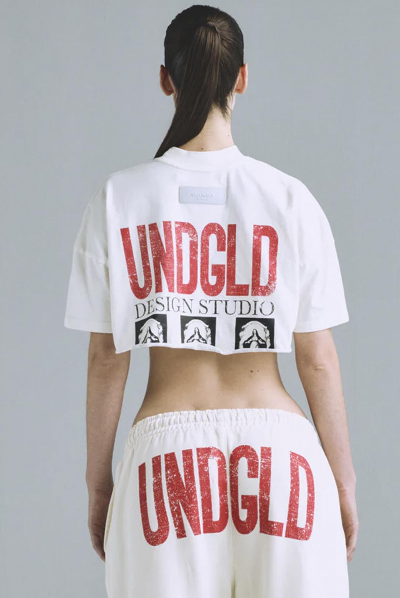 Crop Top Undergold Gratia Plena Mary White