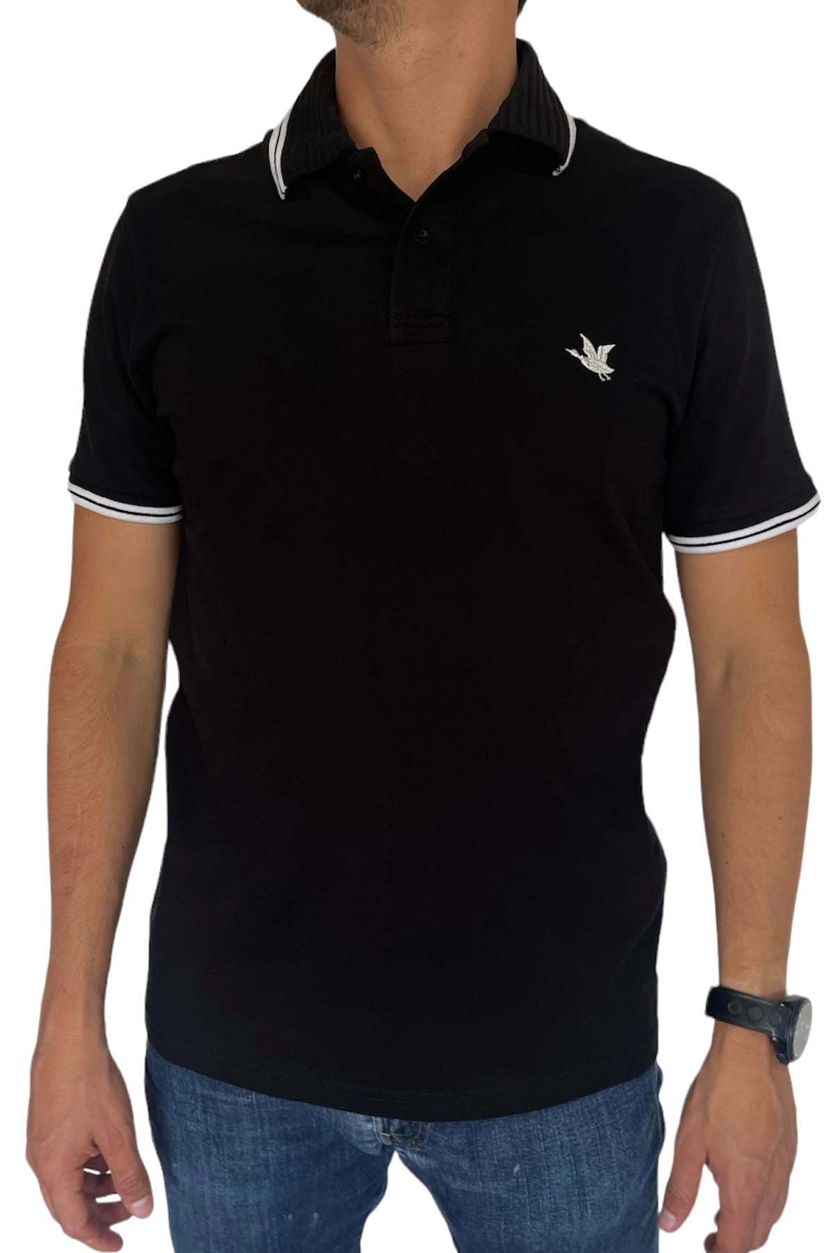 Camiseta Tipo Polo Chevignon Manga Corta Color Negro
