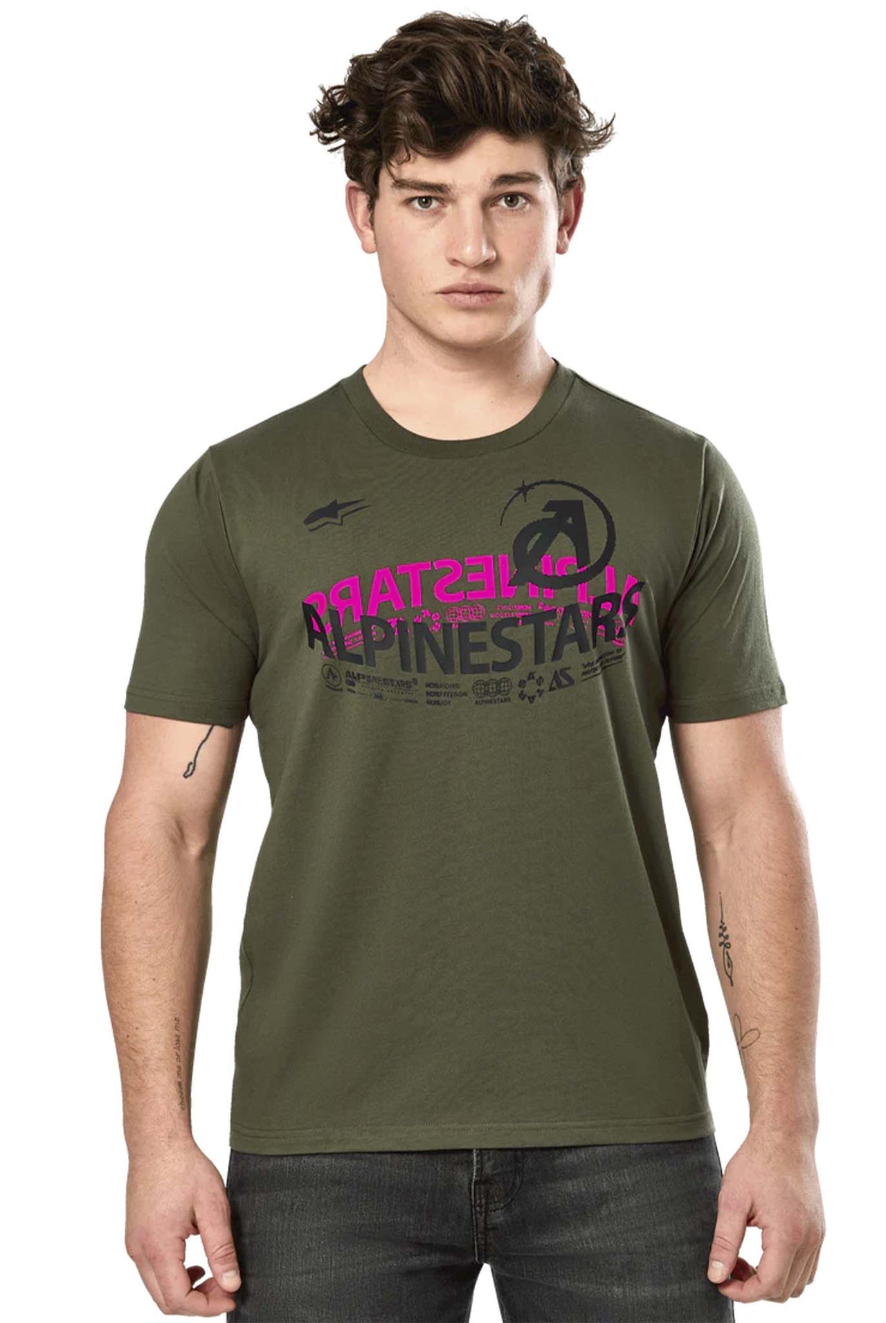 Camiseta Alpinestars Semicircle SS CSF Military Green