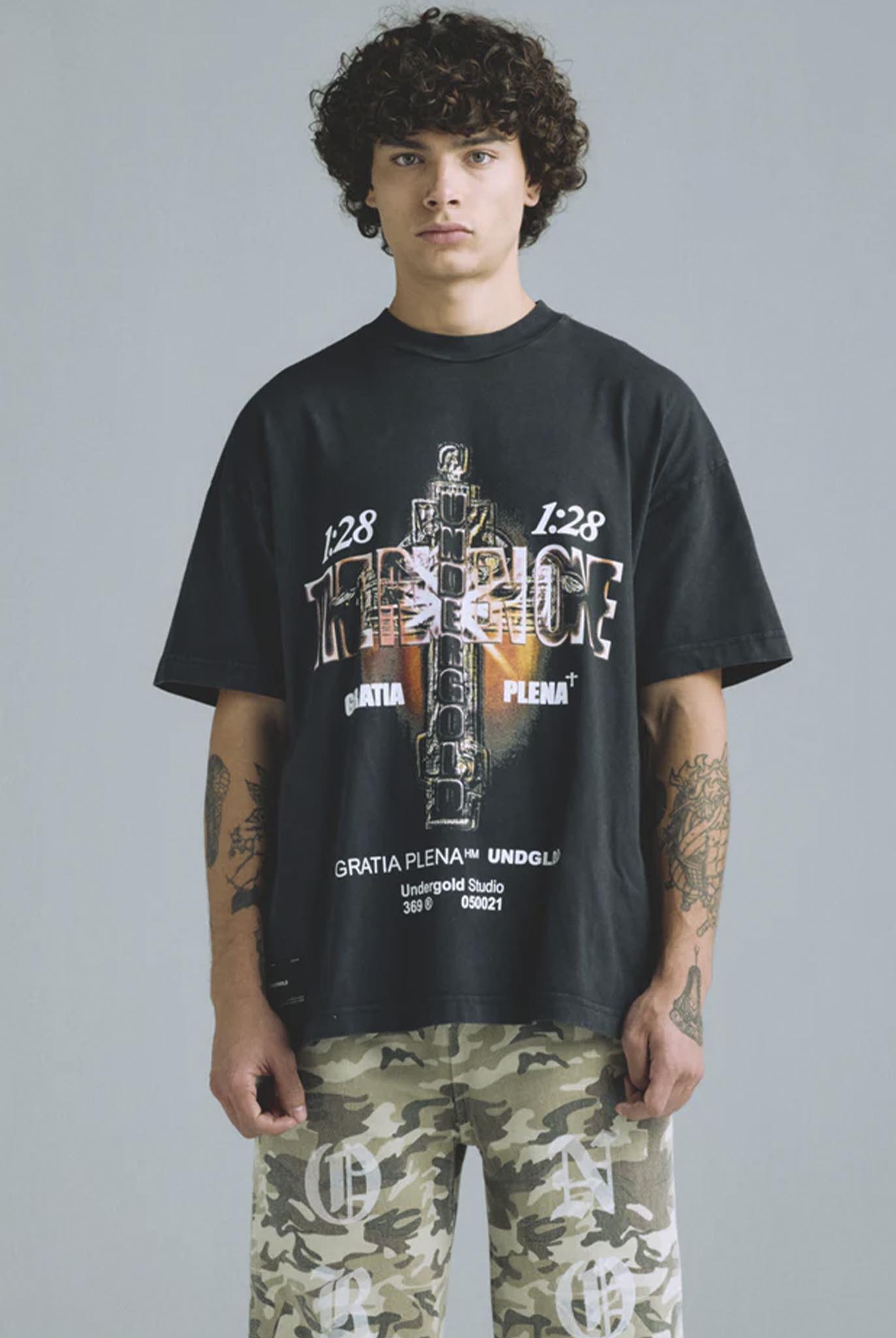 Camiseta Undergold Gratia Plena The Risen One Vintage Black