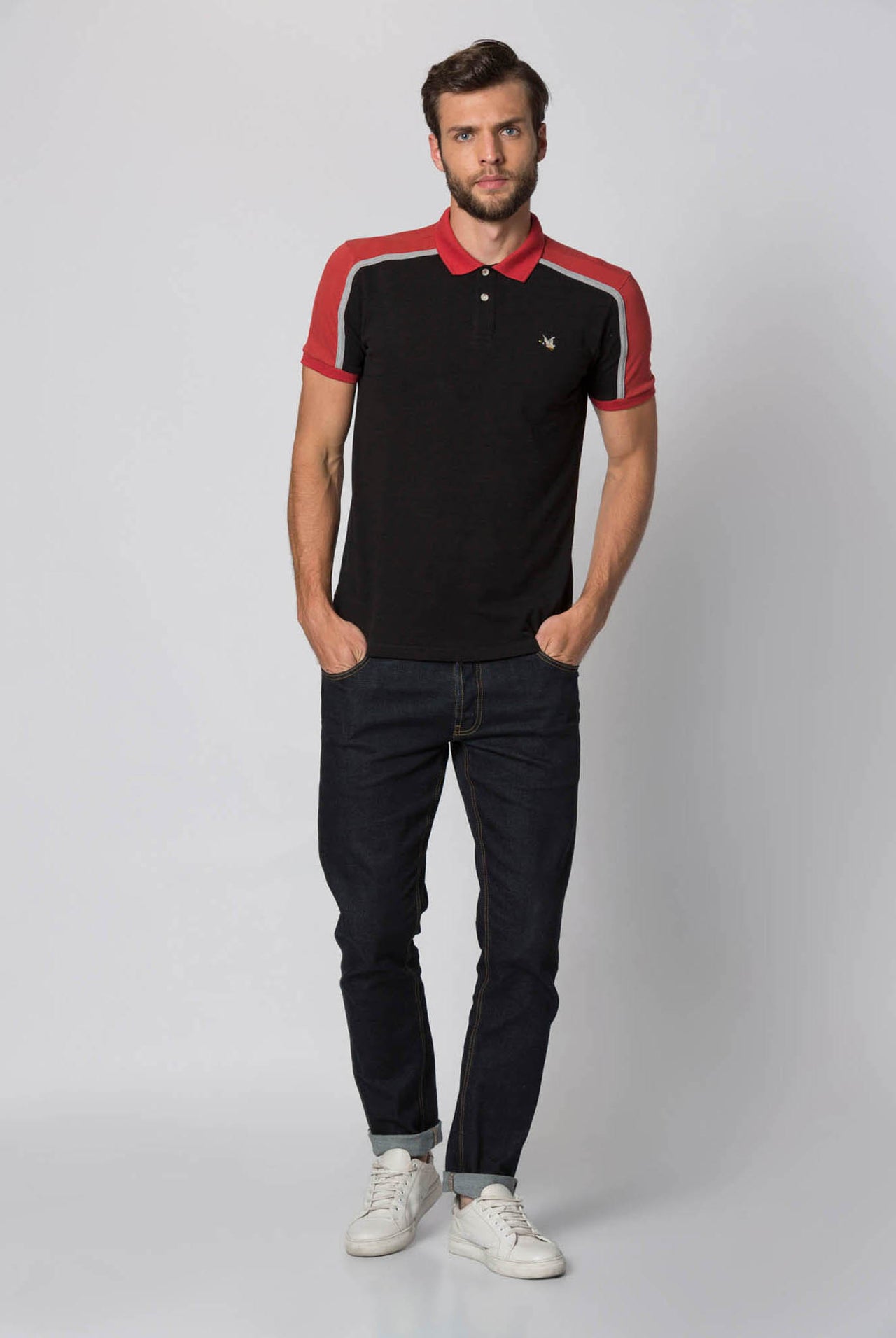 Polo Chevignon Negro Slim Fit