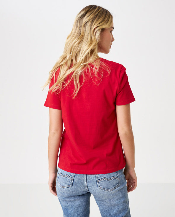 Camiseta de Mujer, Manga Corta Cuello Redondo - Gráfico Victor