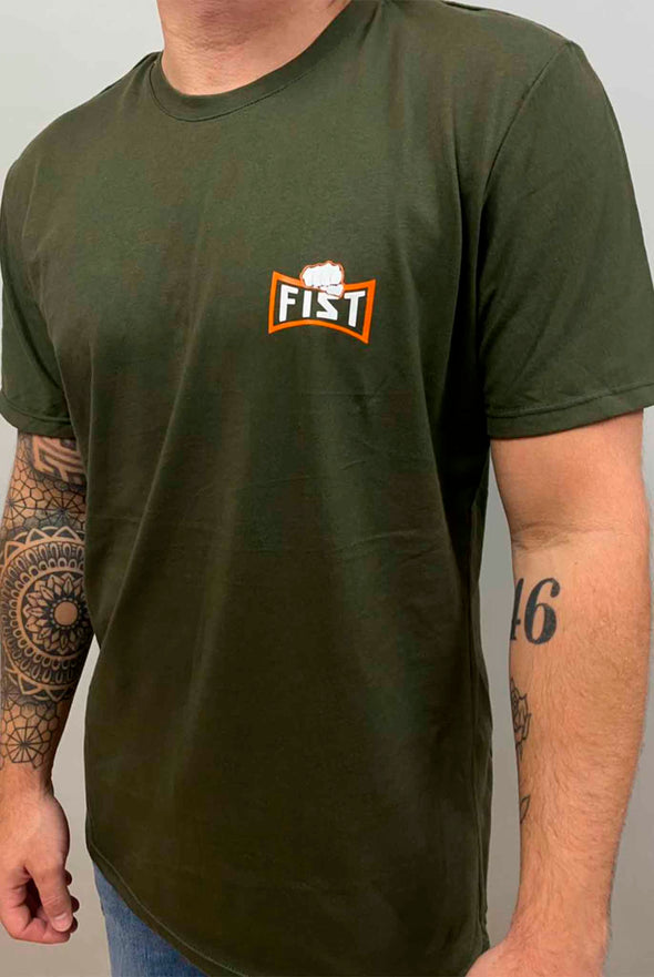Camiseta Fist verde militar