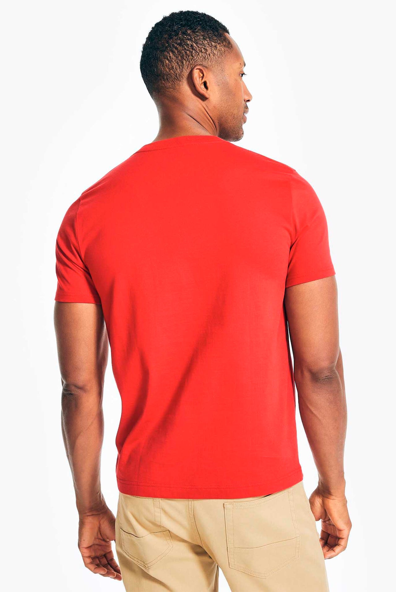 CAMISETA ROJA NAUTICA GRÁFICA DE BANDERAS NAUTICA