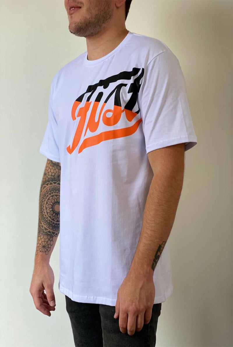 Camiseta Fist  Dopla White Orange