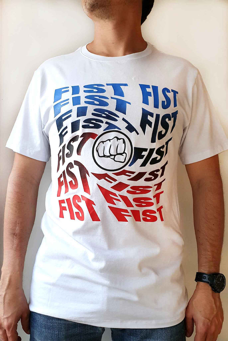 Camiseta Fist Letrero de colores