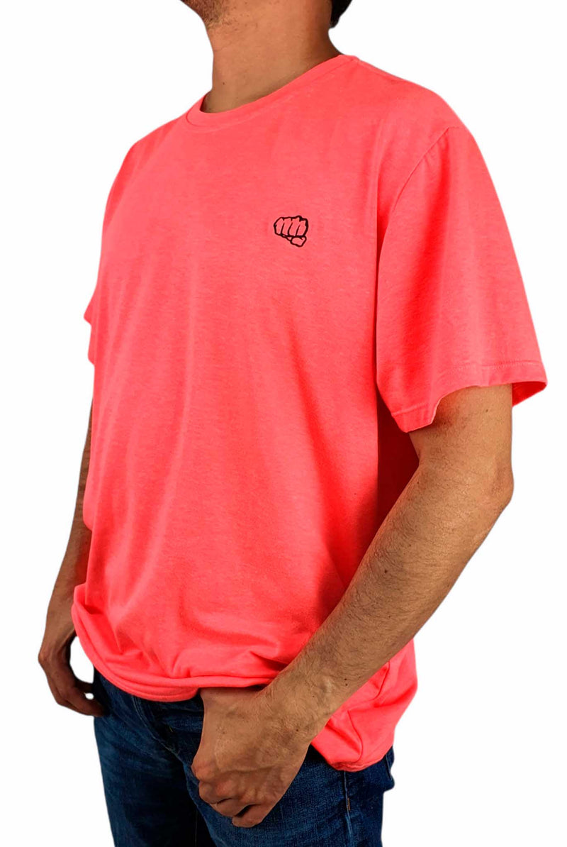 Camiseta Fist  Naranja Neon