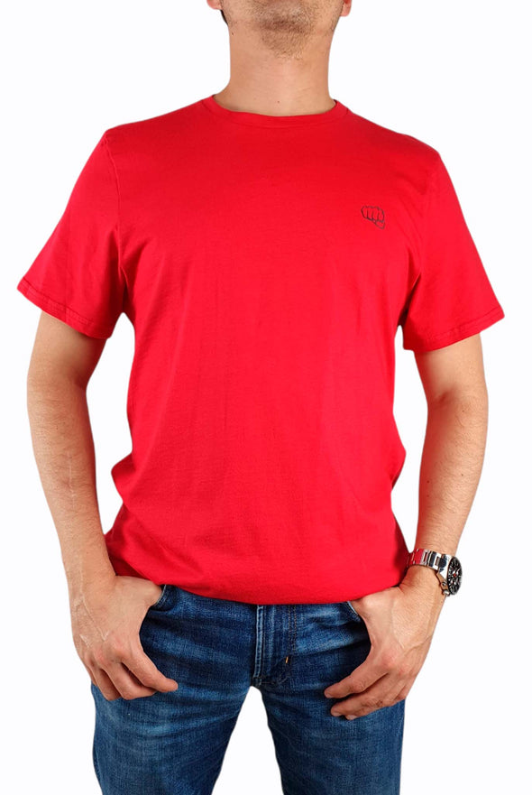 Camiseta Fist Roja Estampado logo pequeño