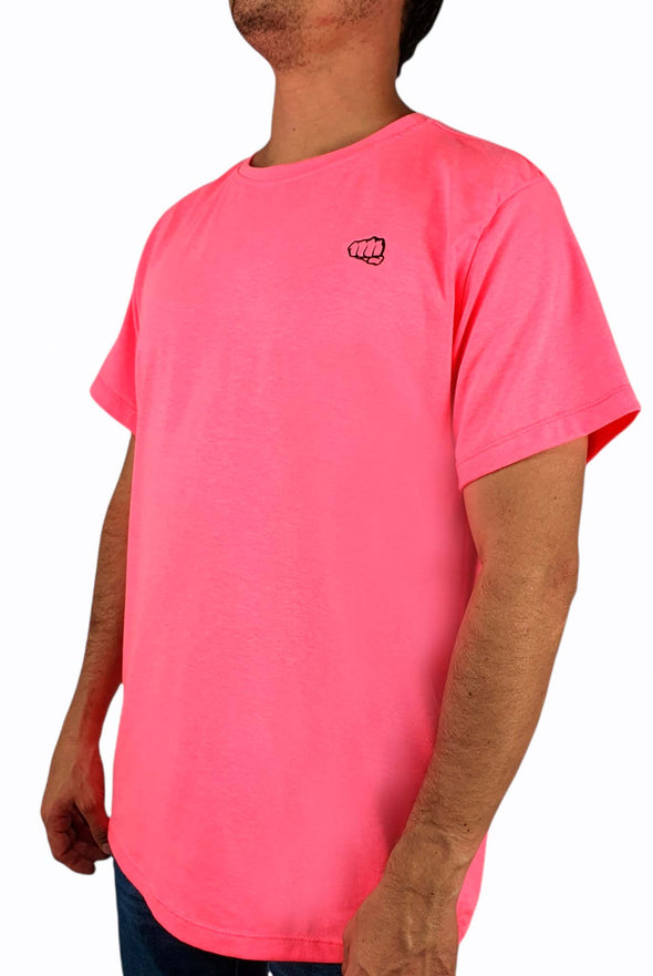 Camiseta Fist  Rosada Neon