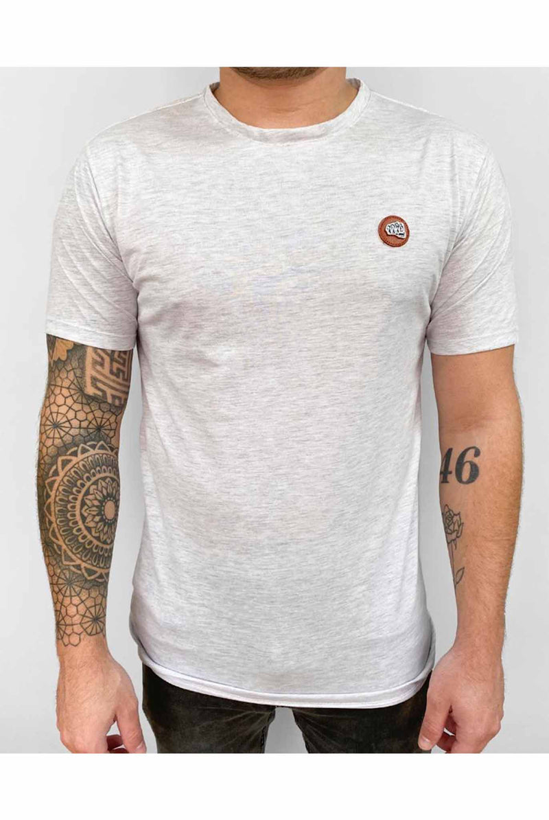 Camiseta Fist  Leather Pin (CLOSE OUT) Gris Claro