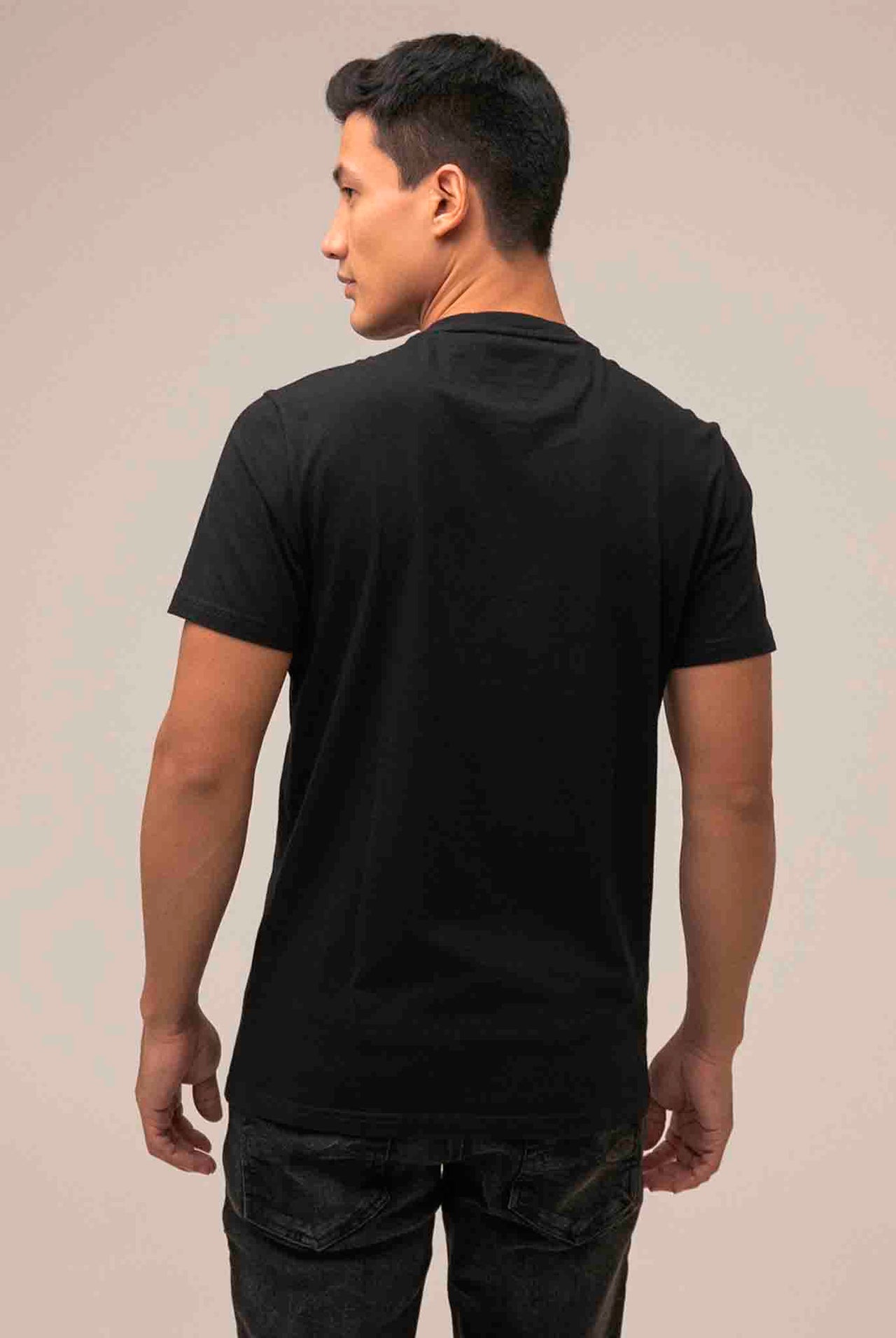 Camiseta Americanino Básica Slim Fit - Negro