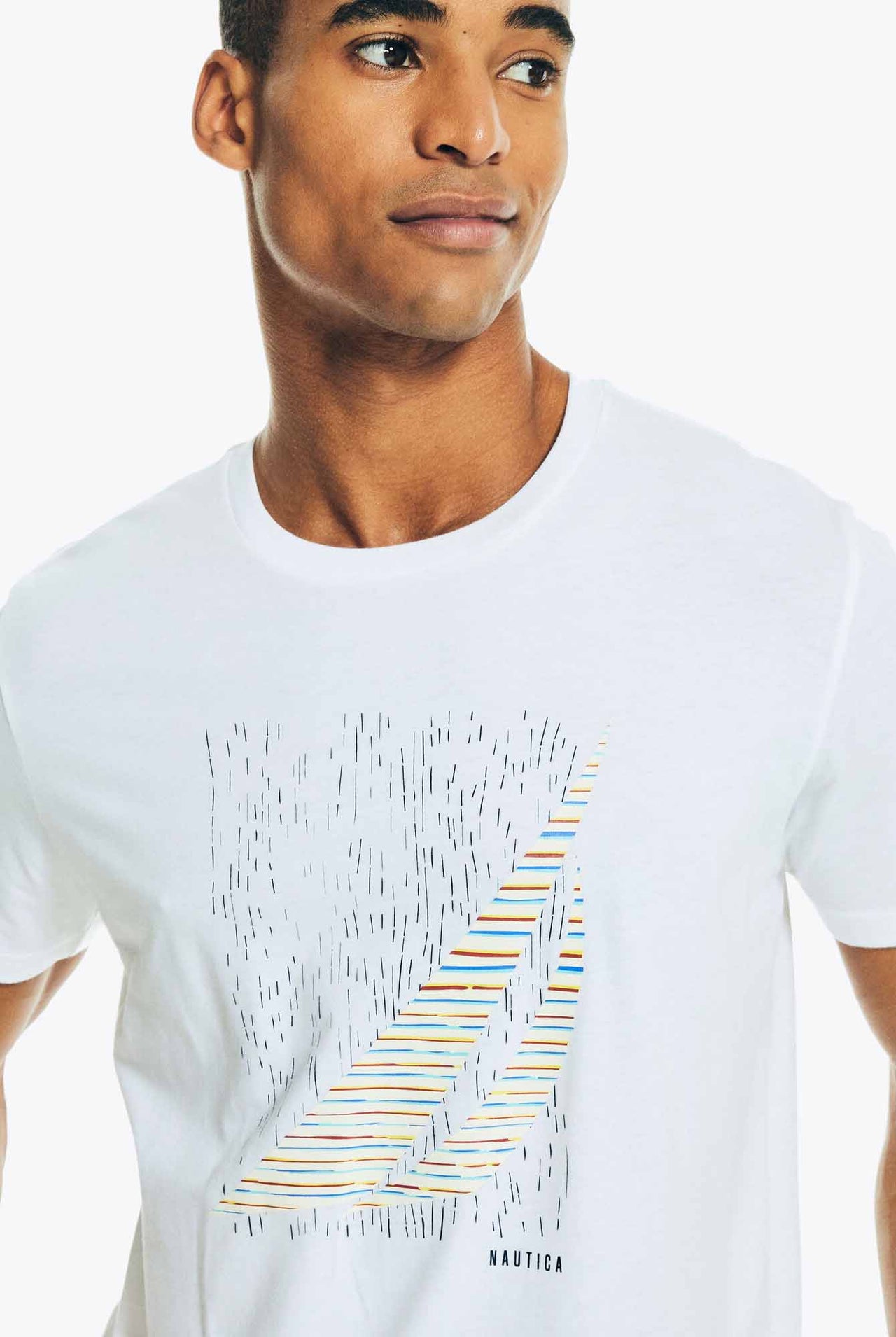 Camiseta Nautica Printed White Graphic