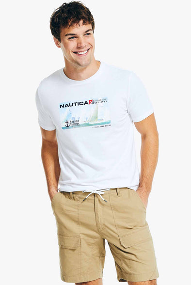 Camiseta Nautica Racing Puff Blanco
