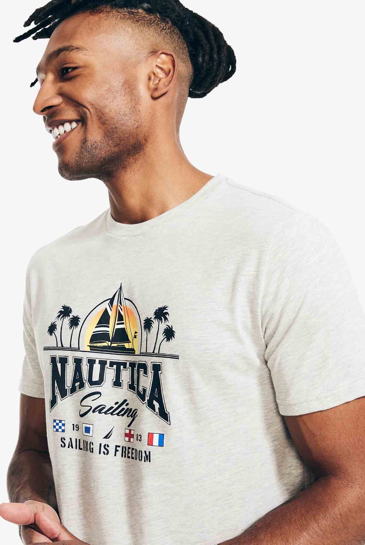 Camiseta Nautica Regatta Club Heather Grey