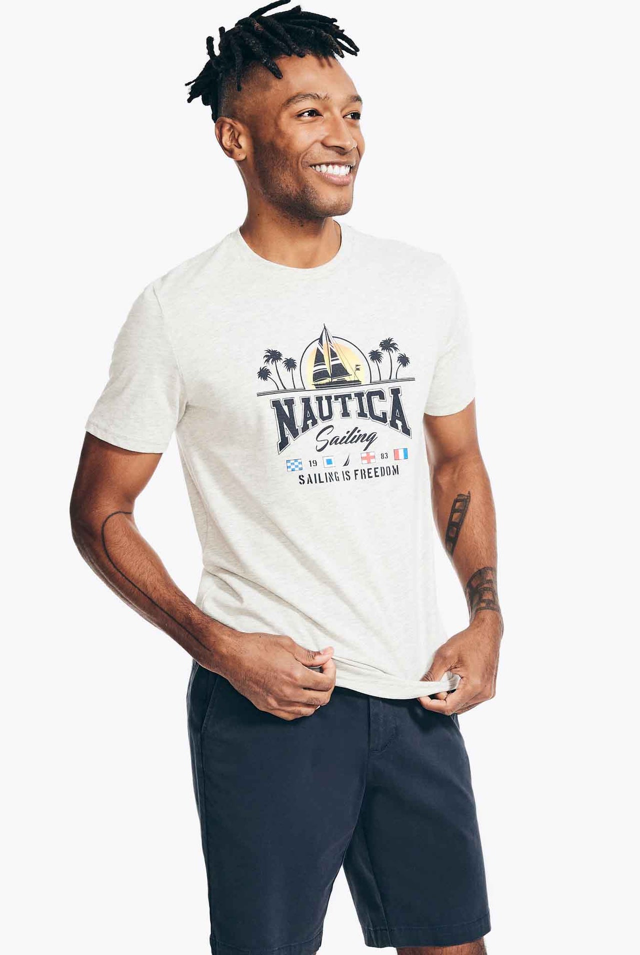 Camiseta Nautica Regatta Club Heather Grey