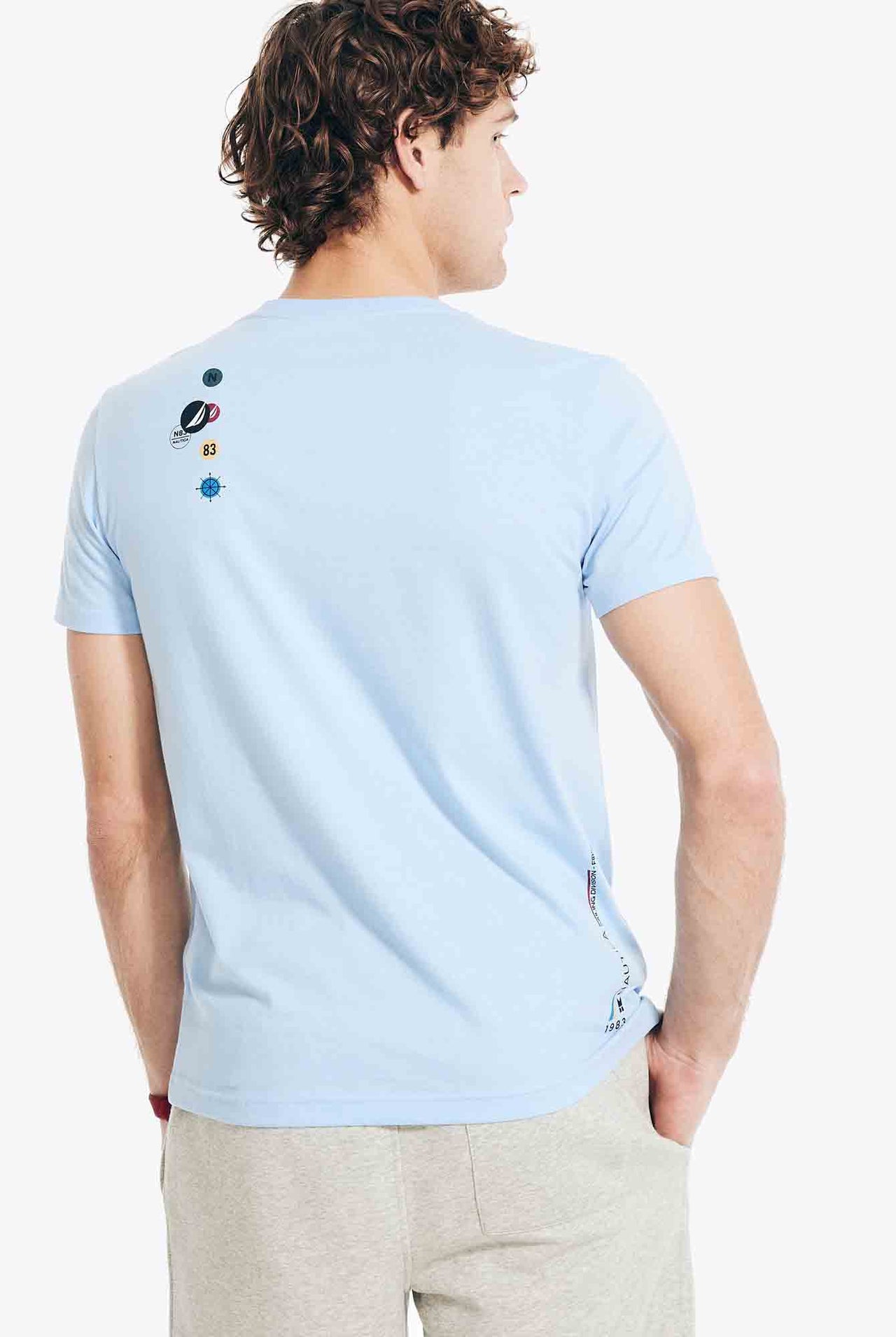 Camiseta Nautica Sailing Division Azure Blue