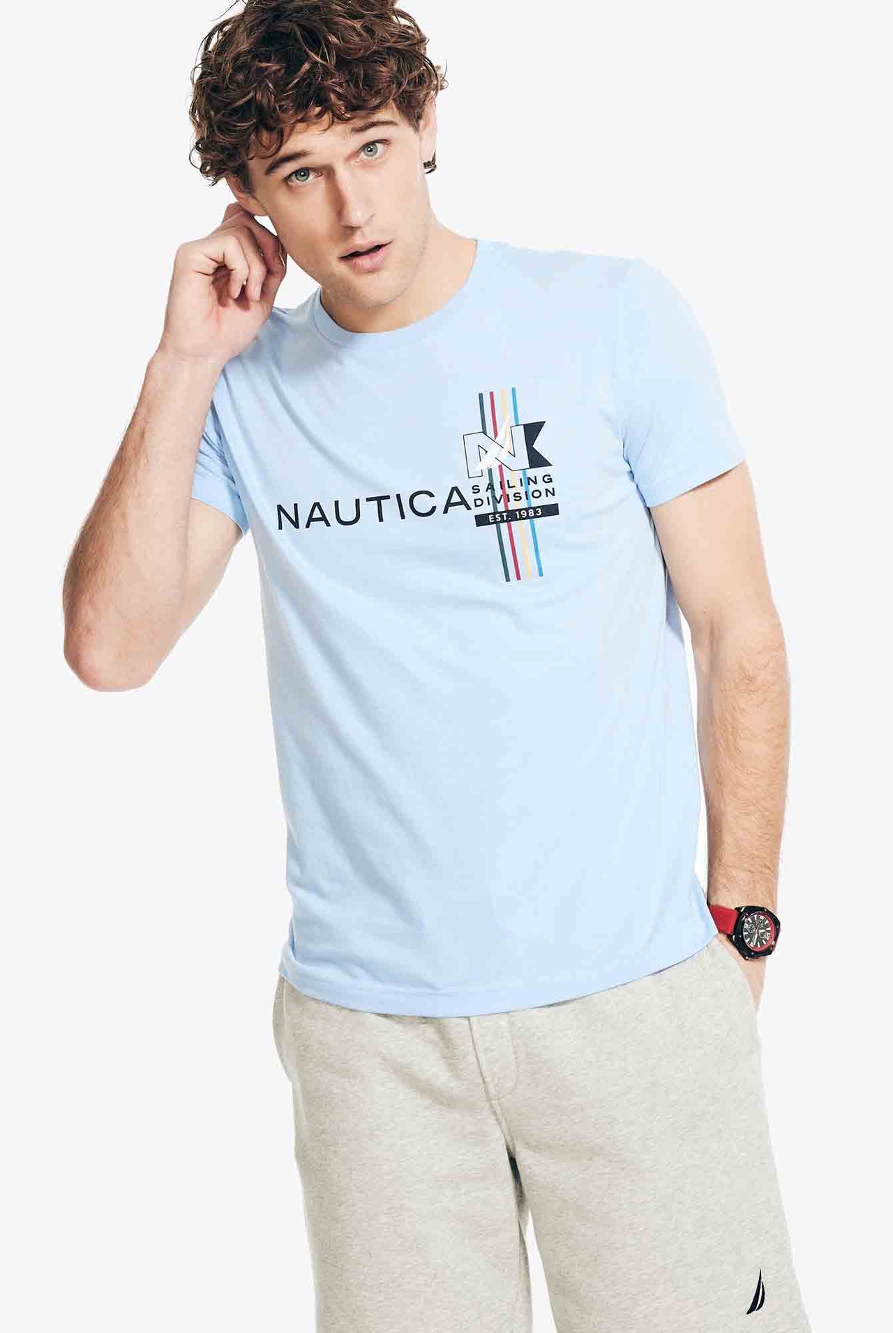 Camiseta Nautica Sailing Division Azure Blue