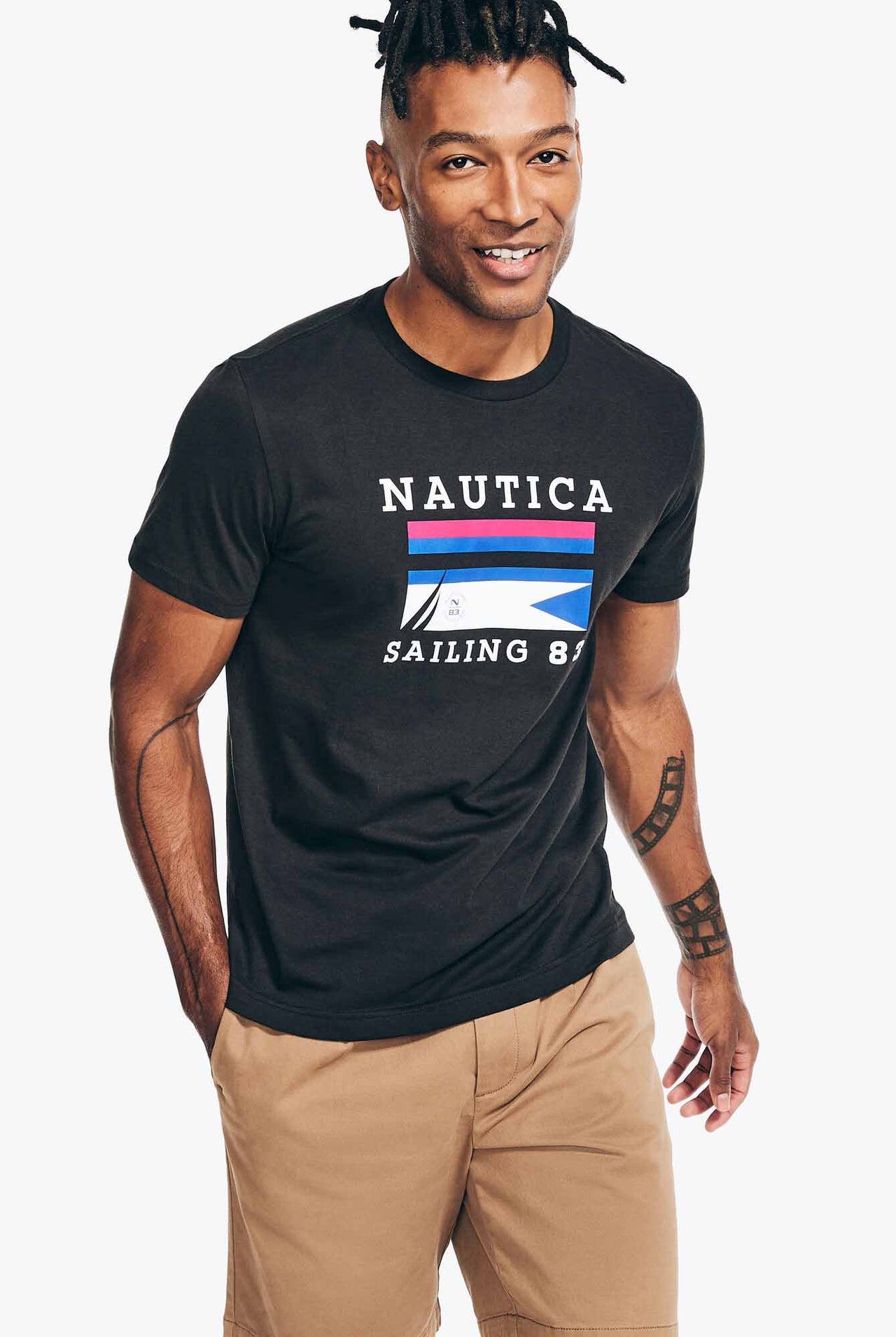 Camiseta Nautica Sailing Graphic True Black