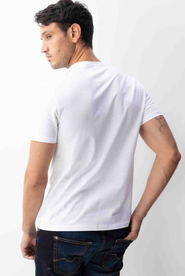 Camiseta Basica Chevignon - Blanco 640C020 DELGADA