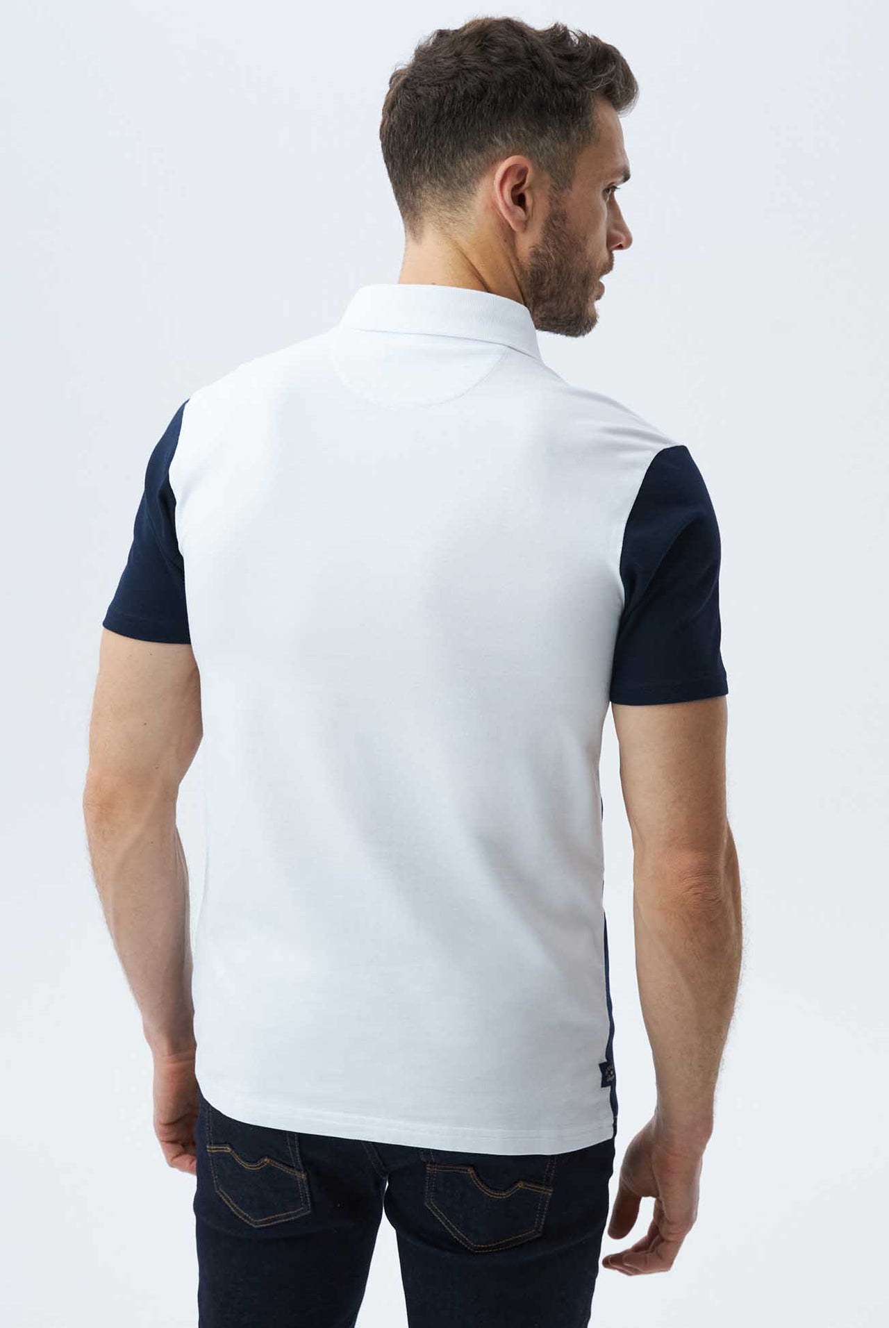 Polo Chevignon Slim Fit Manga Corta Con Bloques De Color