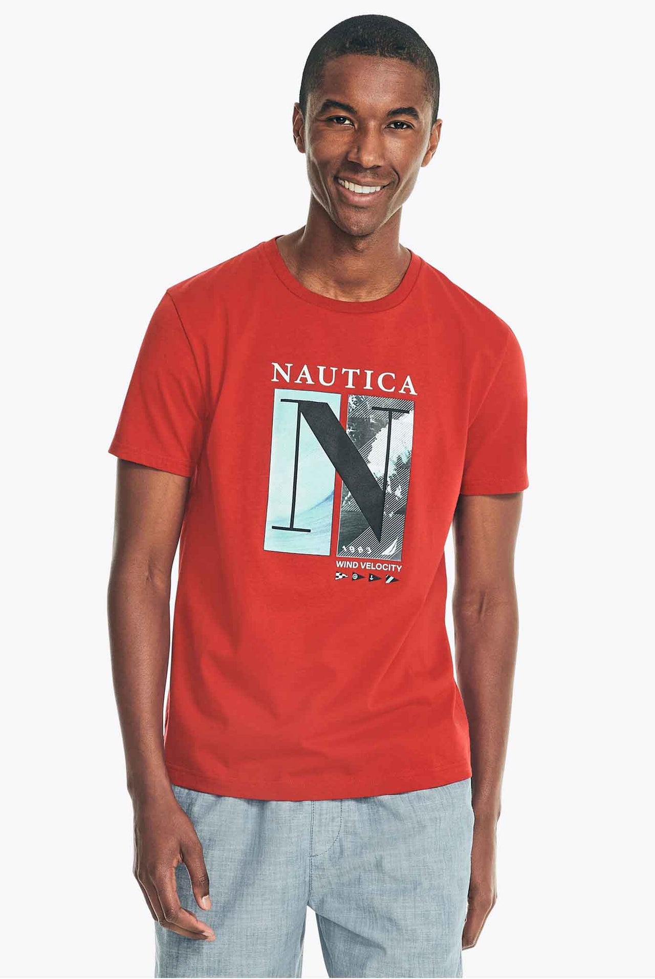 Camiseta Nautica Sustainably Crafted Red