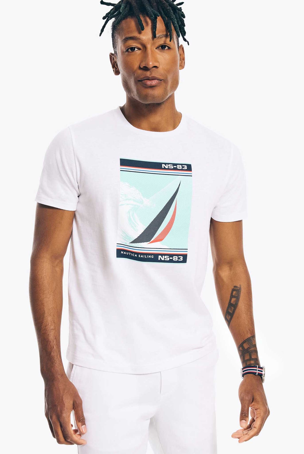 Camiseta Nautica Sustainably Crafted White