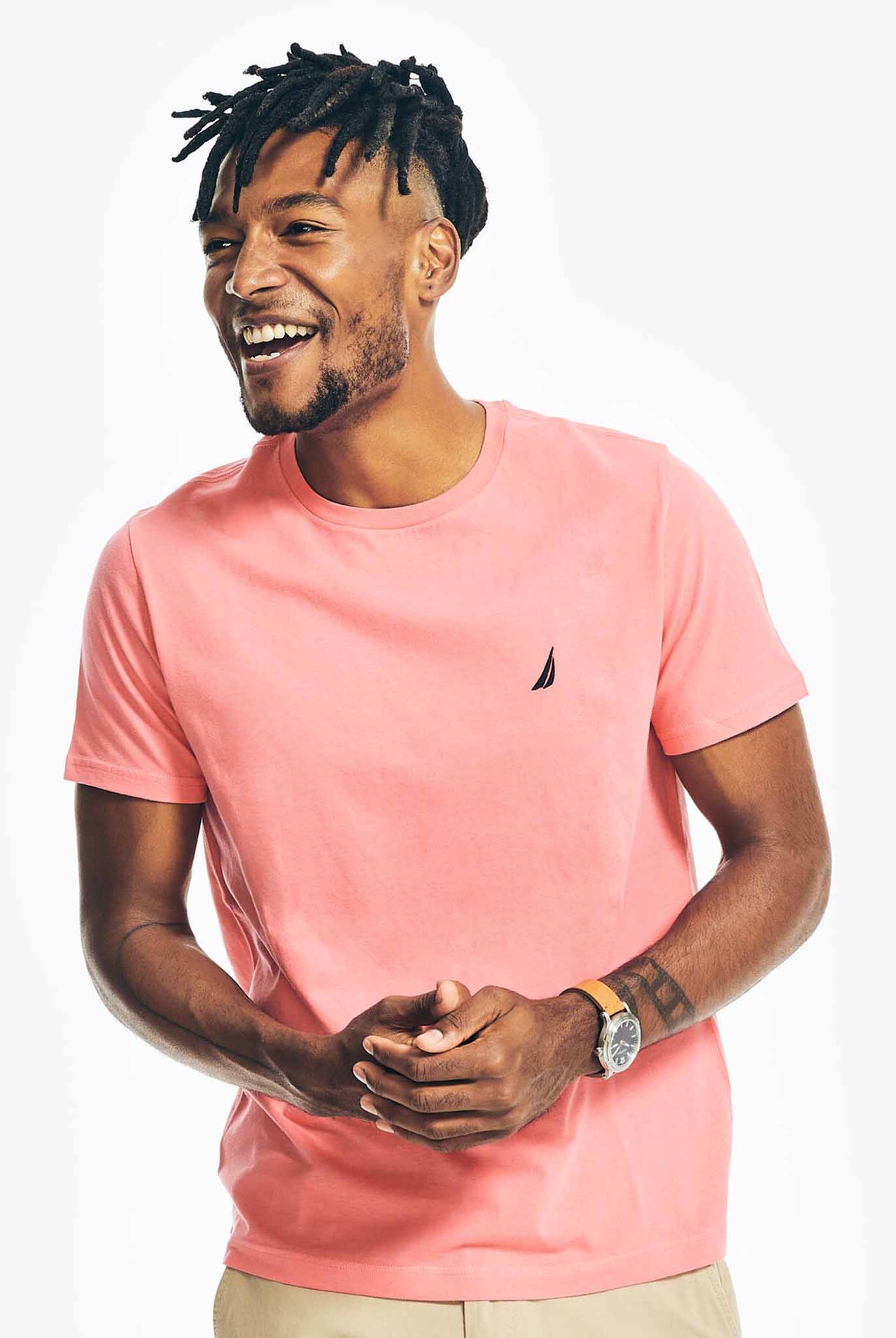 Camiseta Nautica Rosado Fuerte