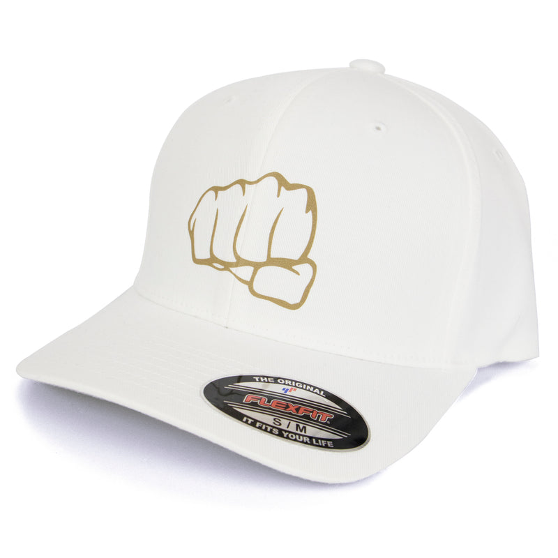 Gorra Fist Wooly White Gold